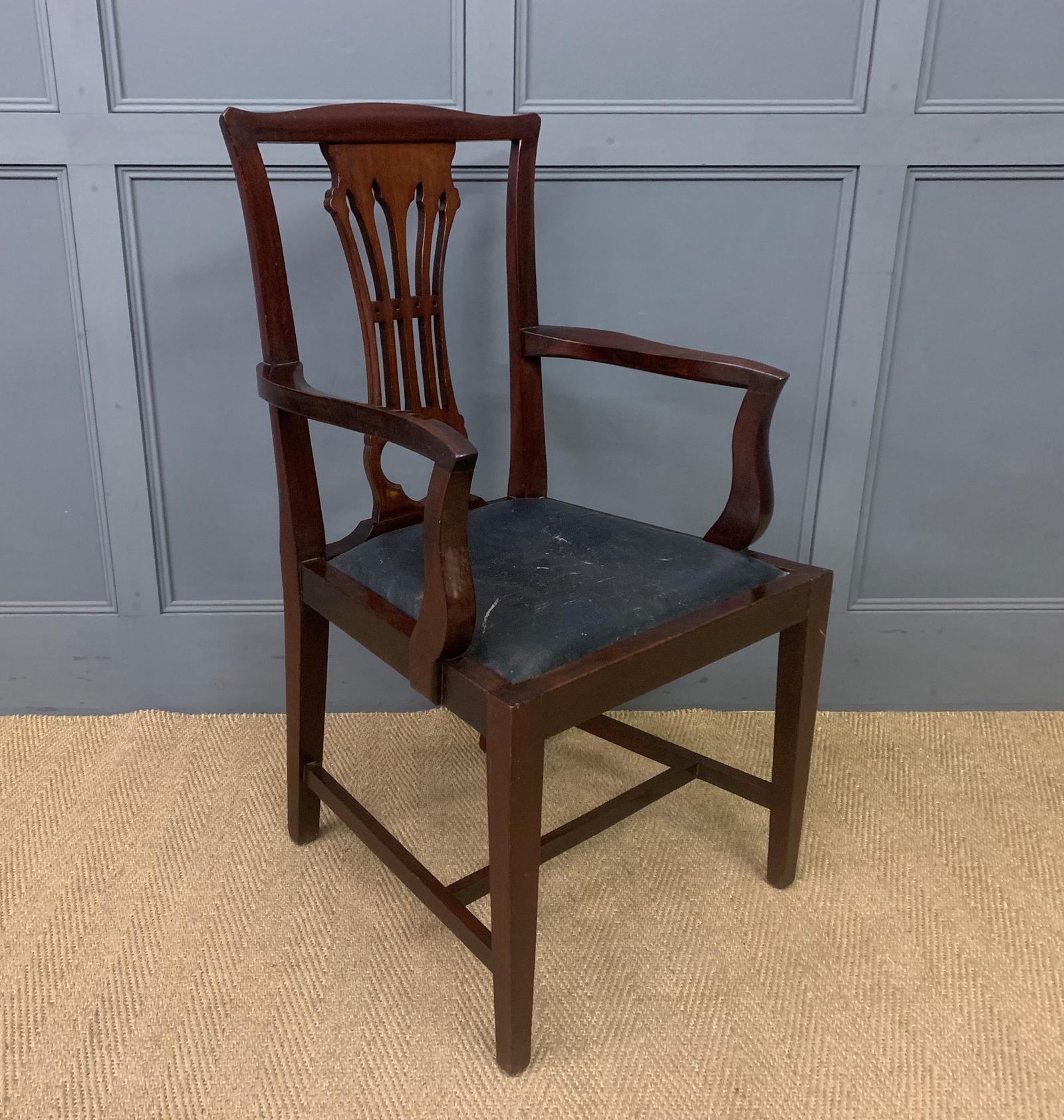 19th Century Mahogany Amrchair (1 of 8)