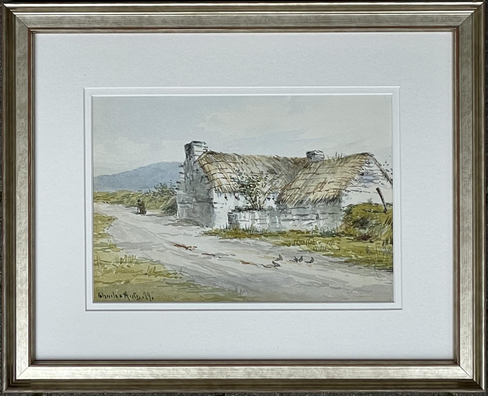 Isle of Man Watercolour of Cottage Scene by Charles Auty (1 of 2)