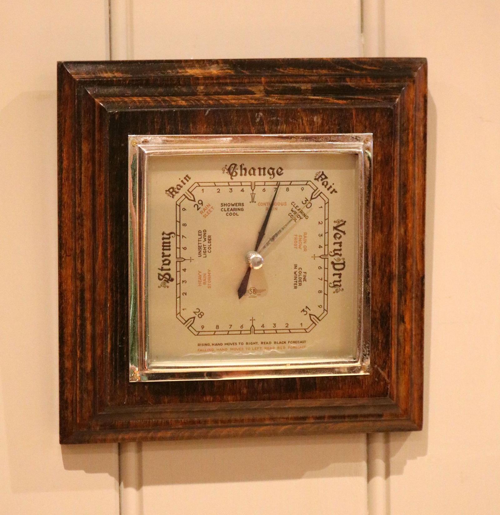 Art Deco Beechwood Aneroid Barometer (1 of 7) Art Deco Beechwood Aneroid Barometer (1 of 7)