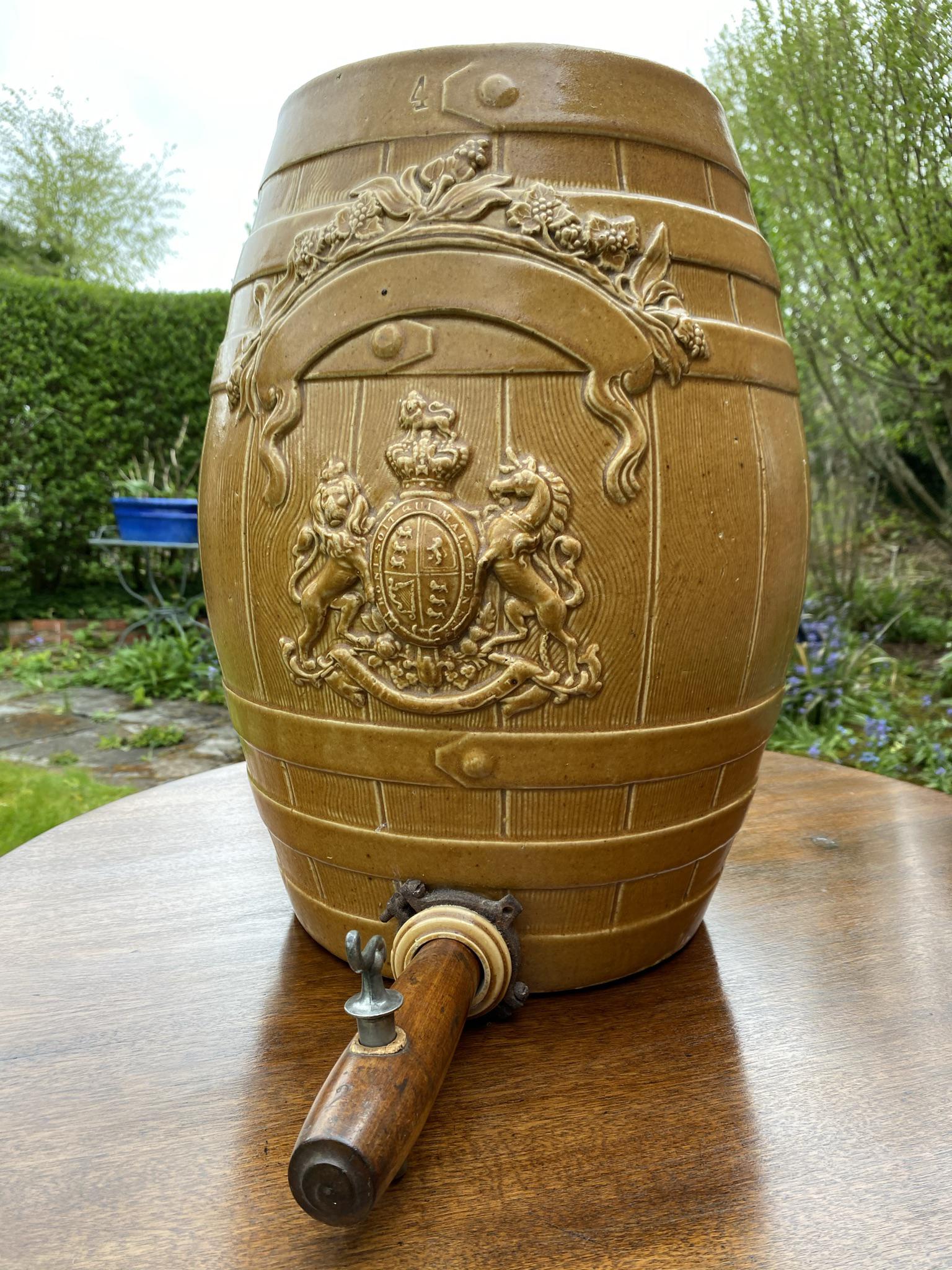 Murray & Co Pottery Brandy Barrel (1 of 4)