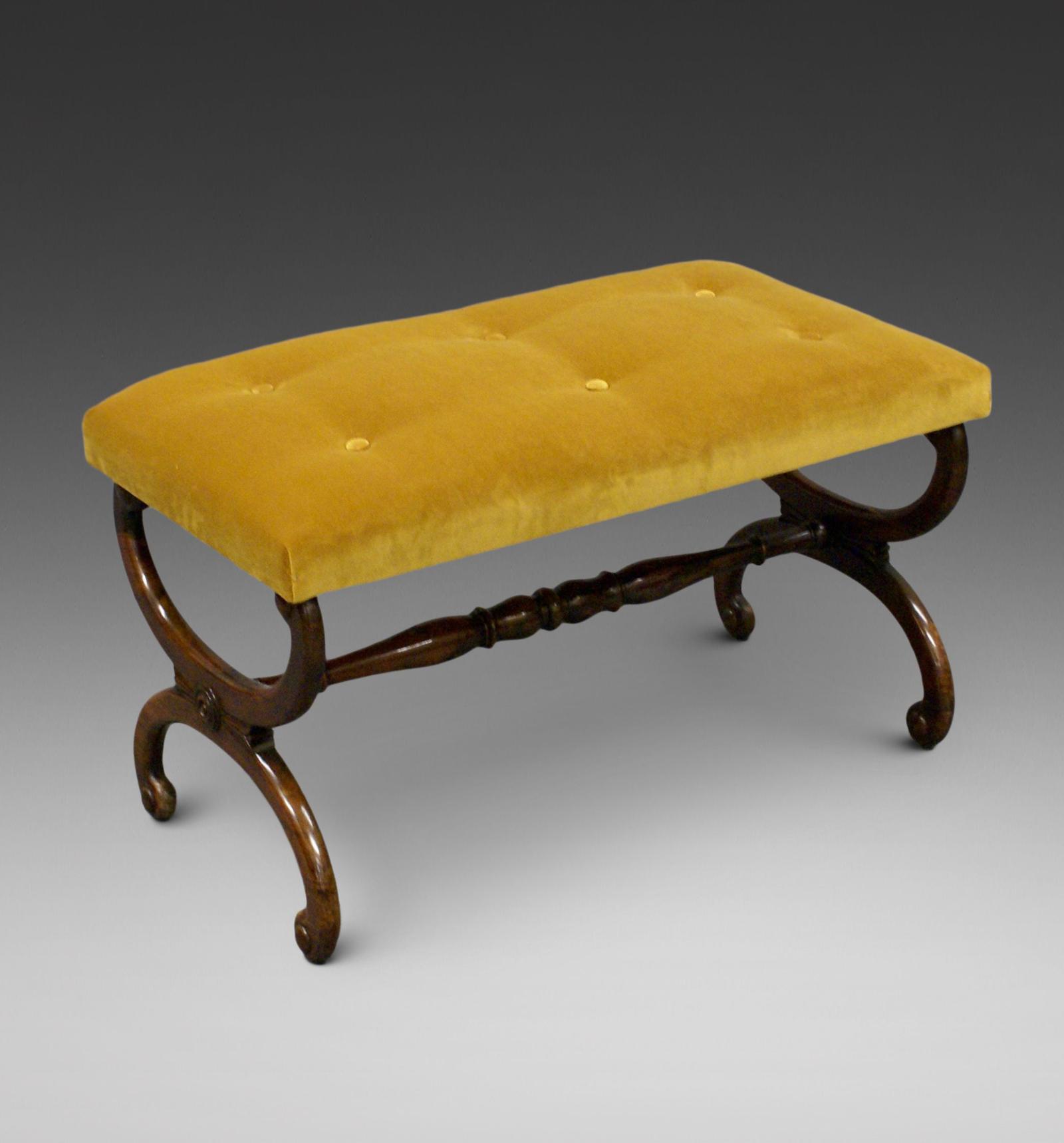 Regency Rosewood X Frame Stool (1 of 5) Regency Rosewood X Frame Stool (1 of 5)