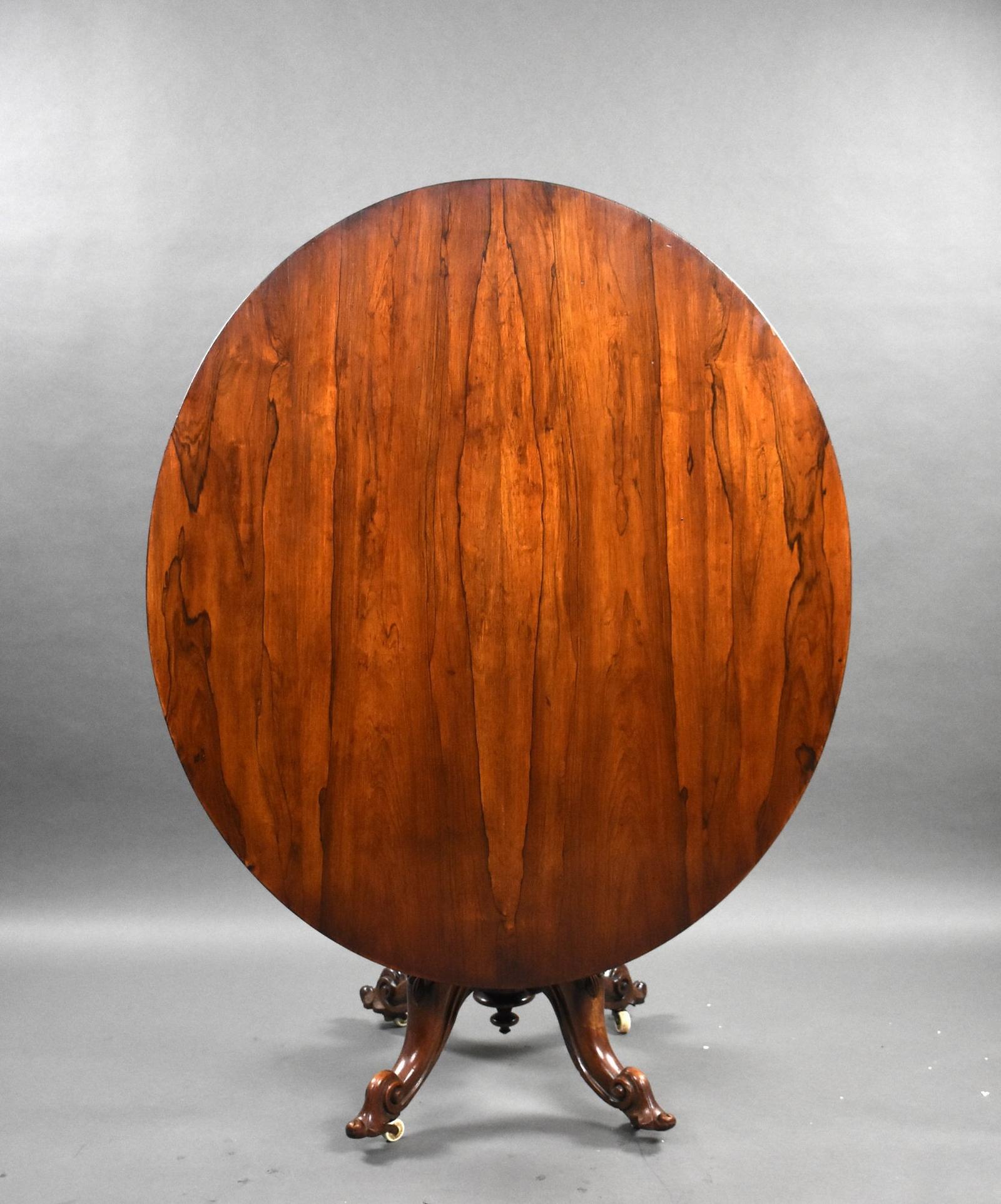Victorian Rosewood Oval Loo Table (1 of 6) Victorian Rosewood Oval Loo Table (1 of 6)