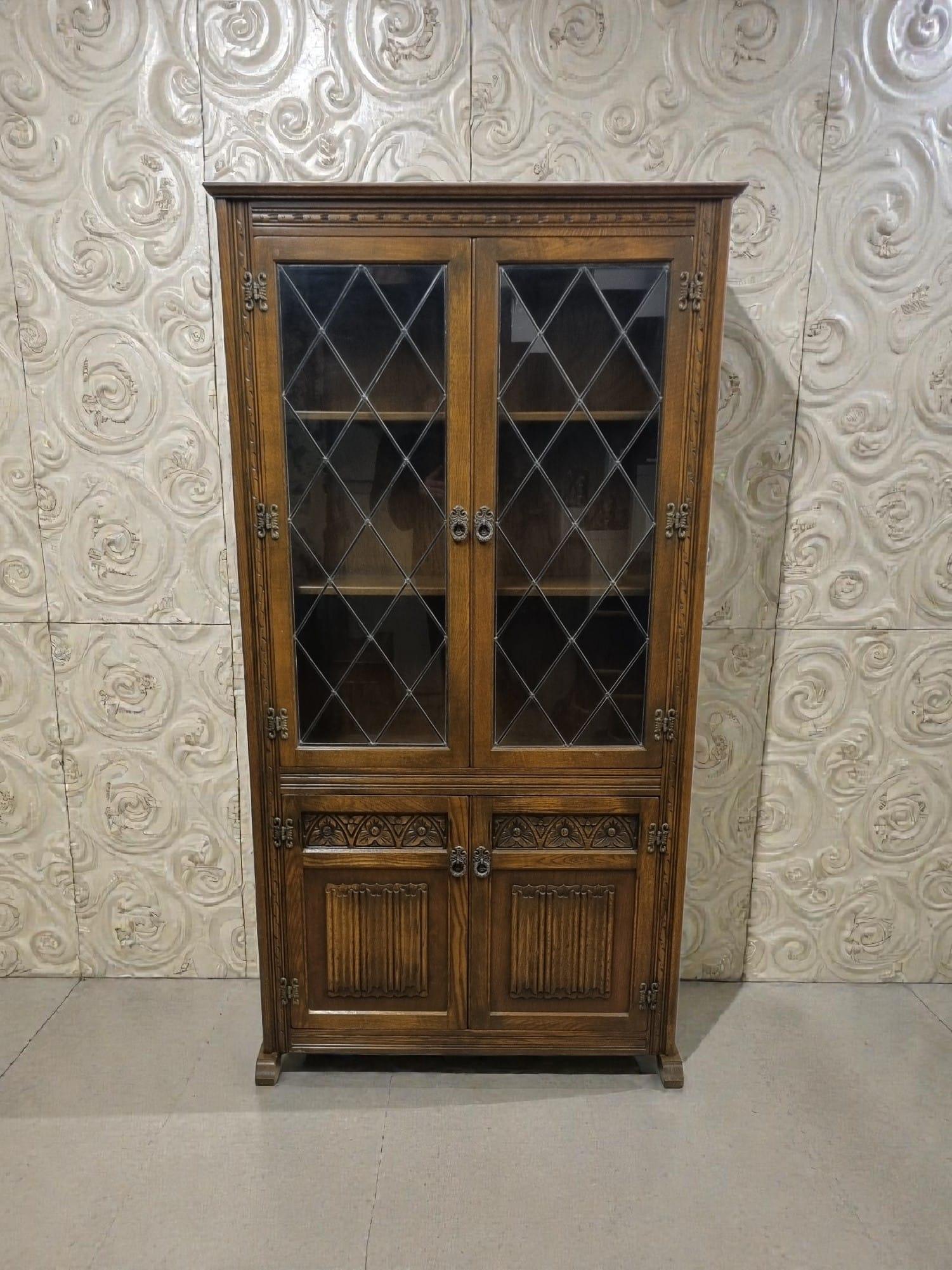 Vintage Old Charm Wood Bros Glazed Bookcase c.1960 (1 of 9) Vintage Old Charm Wood Bros Glazed Bookcase c.1960 (1 of 9)