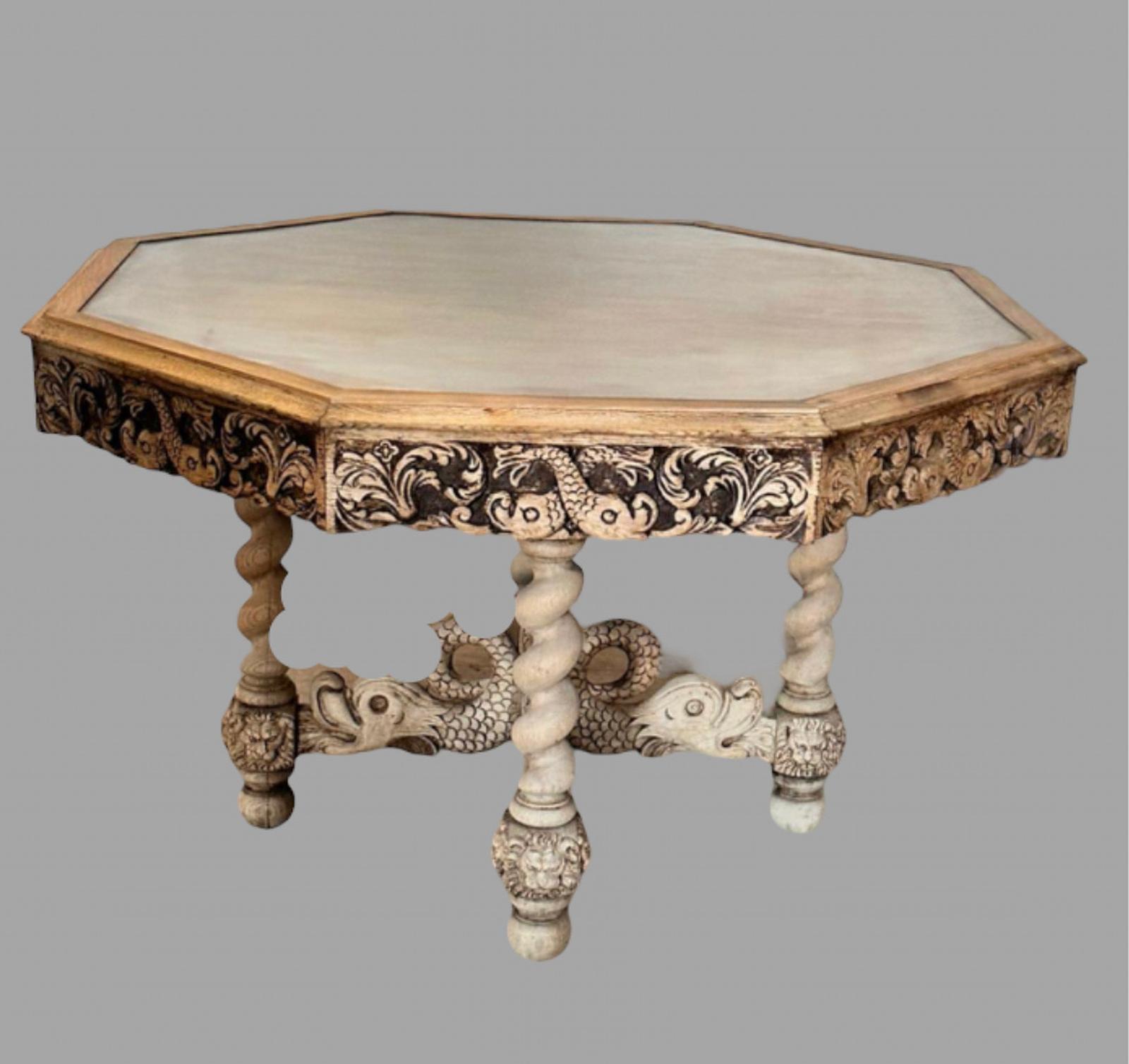 19th Century Bleached Oak Centre Table (1 of 5) 19th Century Bleached Oak Centre Table (1 of 5)