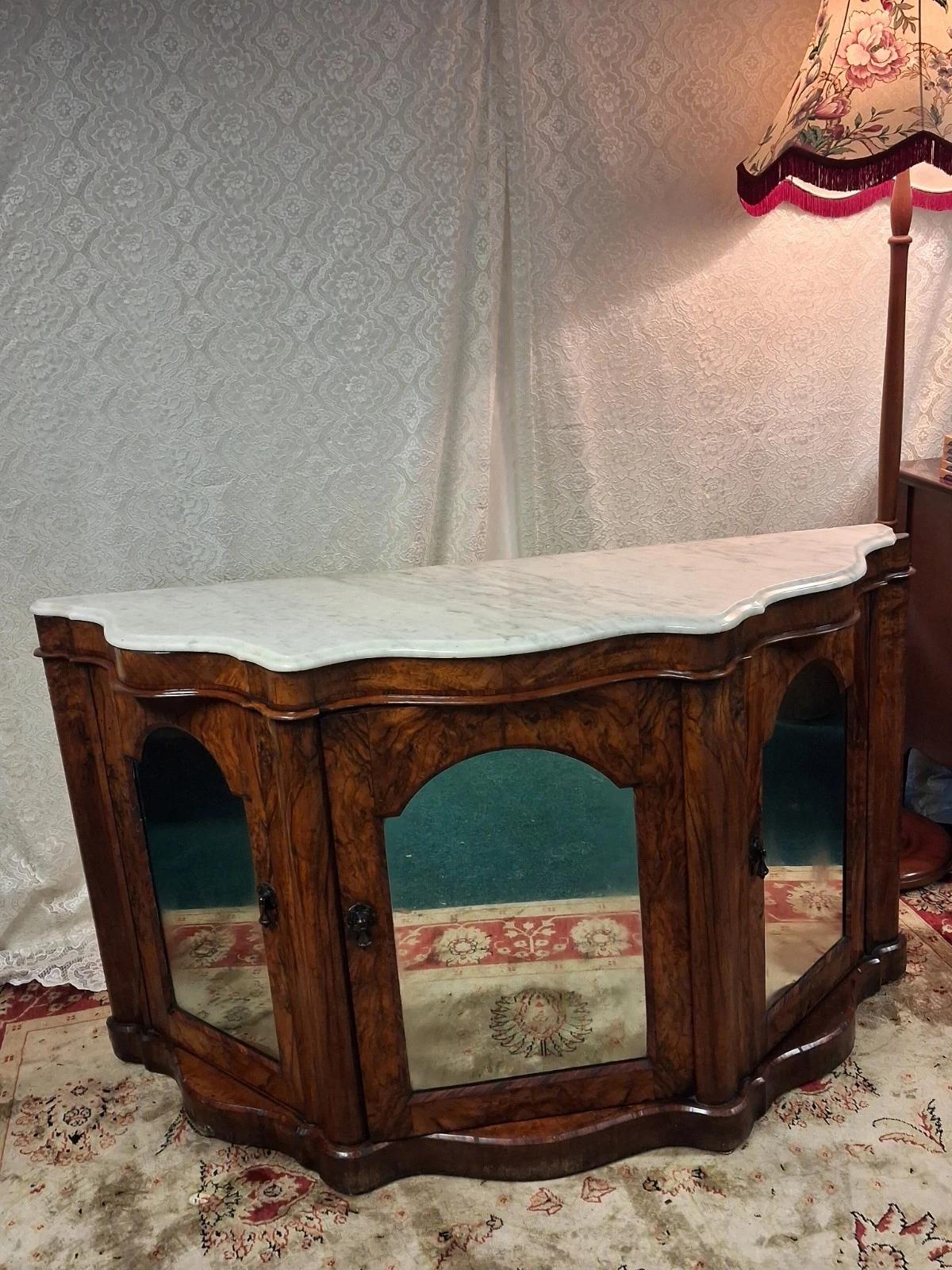 Marbled Top Mahogany Walnut Burr Chiffonier (1 of 13)
