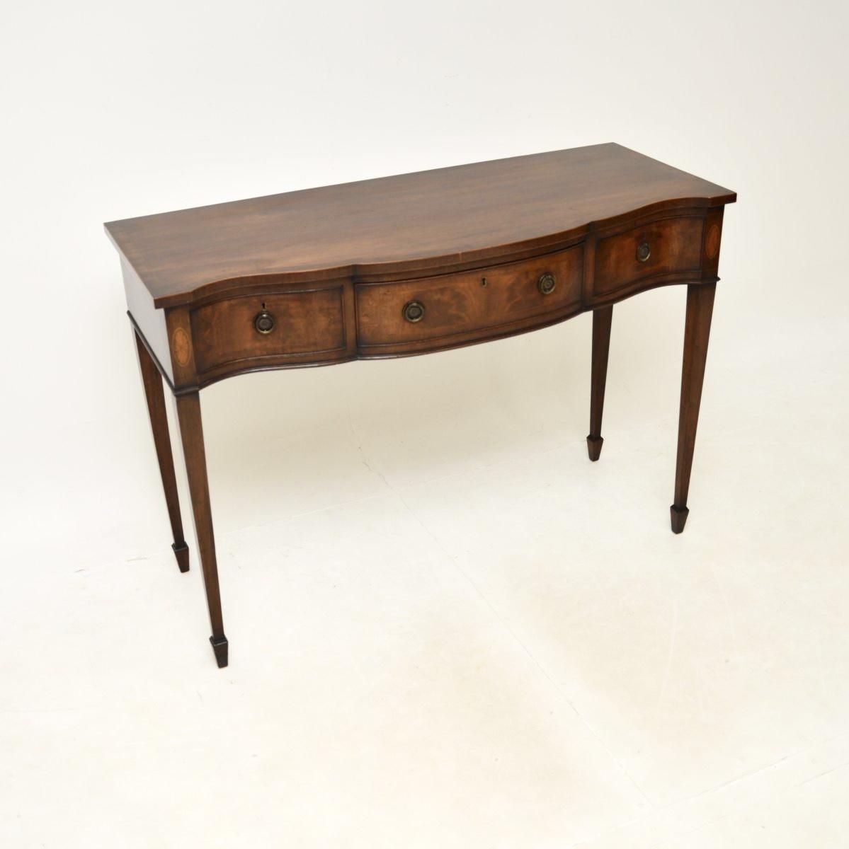 Antique Edwardian Mahogany Console Table (1 of 11) Antique Edwardian Mahogany Console Table (1 of 11)