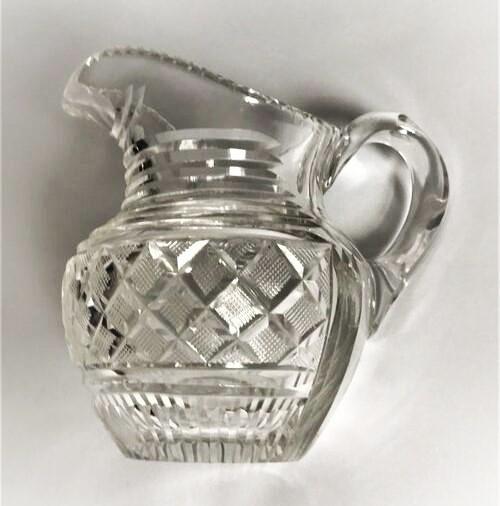 Pretty Edwardian Cut Glass Cream Jug (1 of 5) Pretty Edwardian Cut Glass Cream Jug (1 of 5)