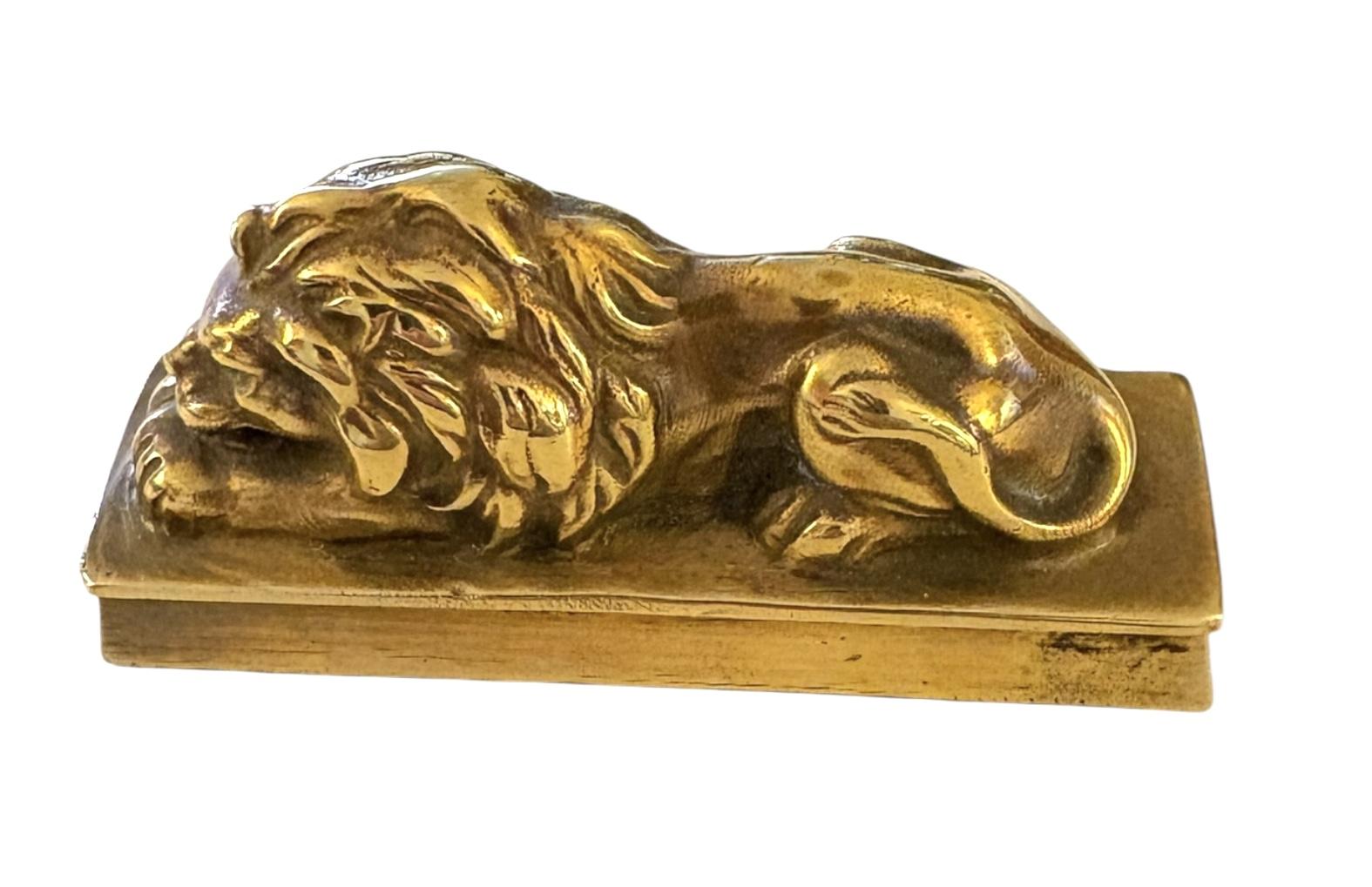 ANTIQUE GRAND TOUR SOLID BRASS RECUMBENT LION PAPERWEIGHT (1 of 8) ANTIQUE GRAND TOUR SOLID BRASS RECUMBENT LION PAPERWEIGHT (1 of 8)