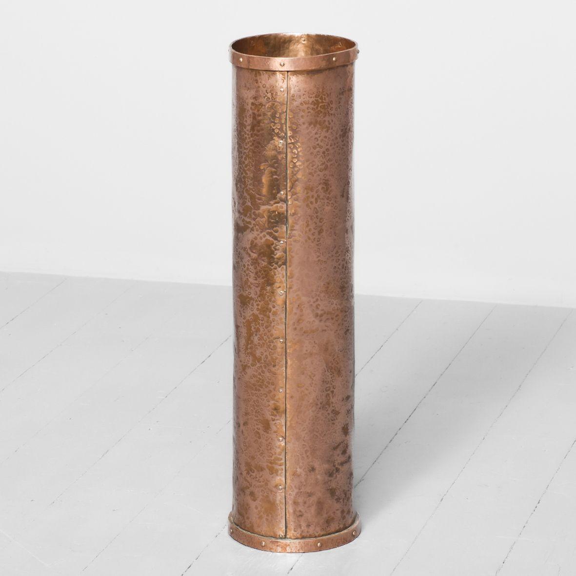 Unusual Riveted Copper Victorian Plant Stand (1 of 6)