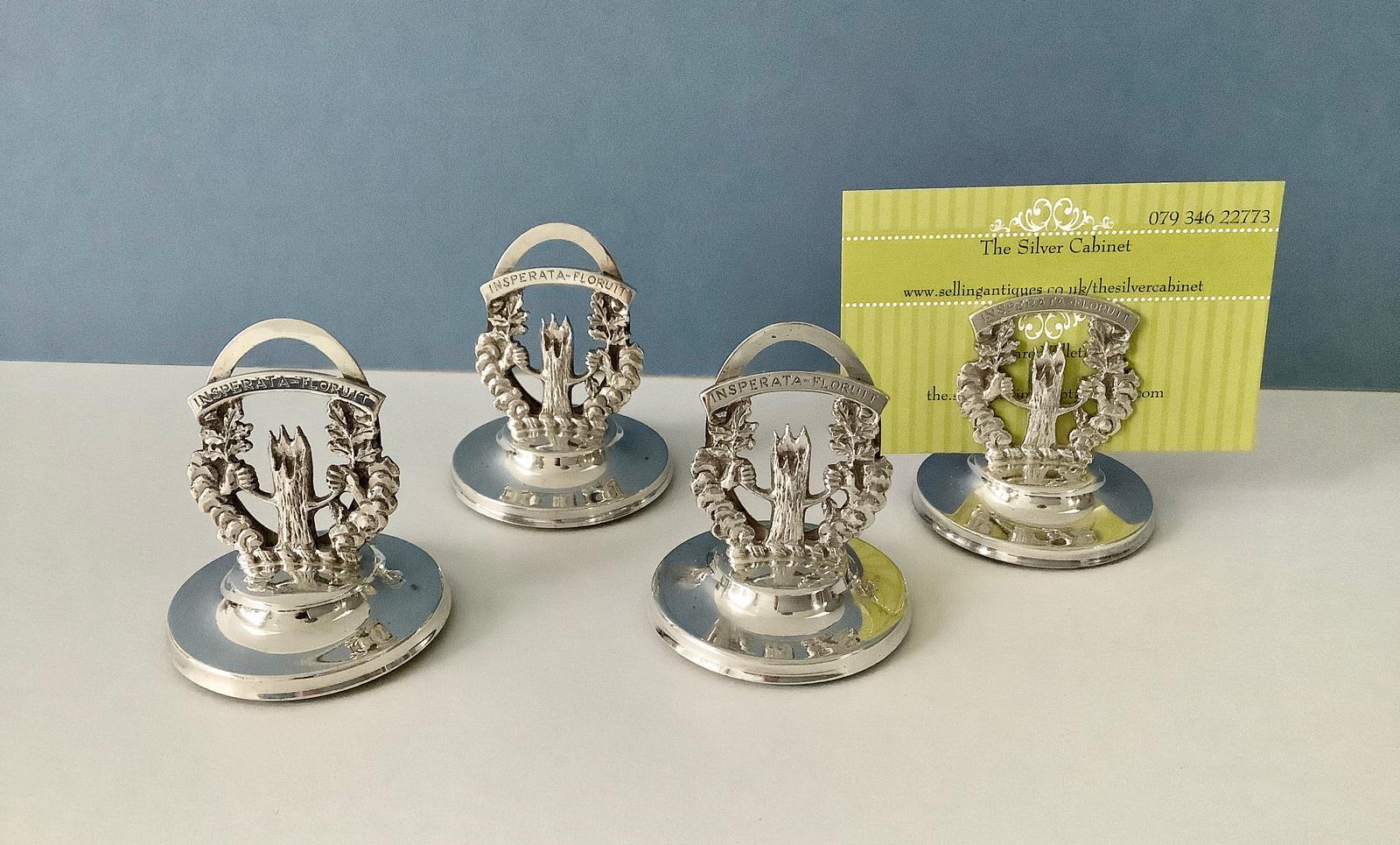 Solid Silver Menu Holders (1 of 9)