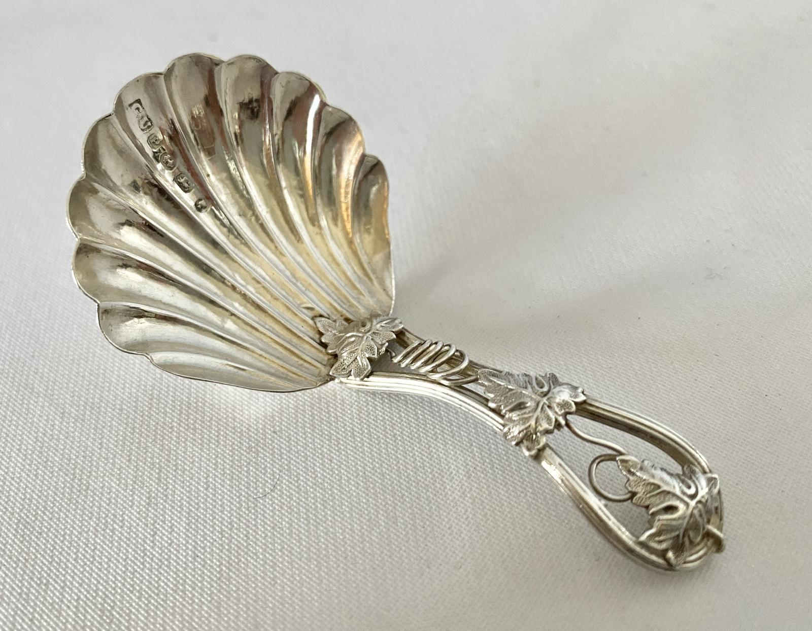 Silver Caddy Spoon. Birm 1864 (1 of 5)
