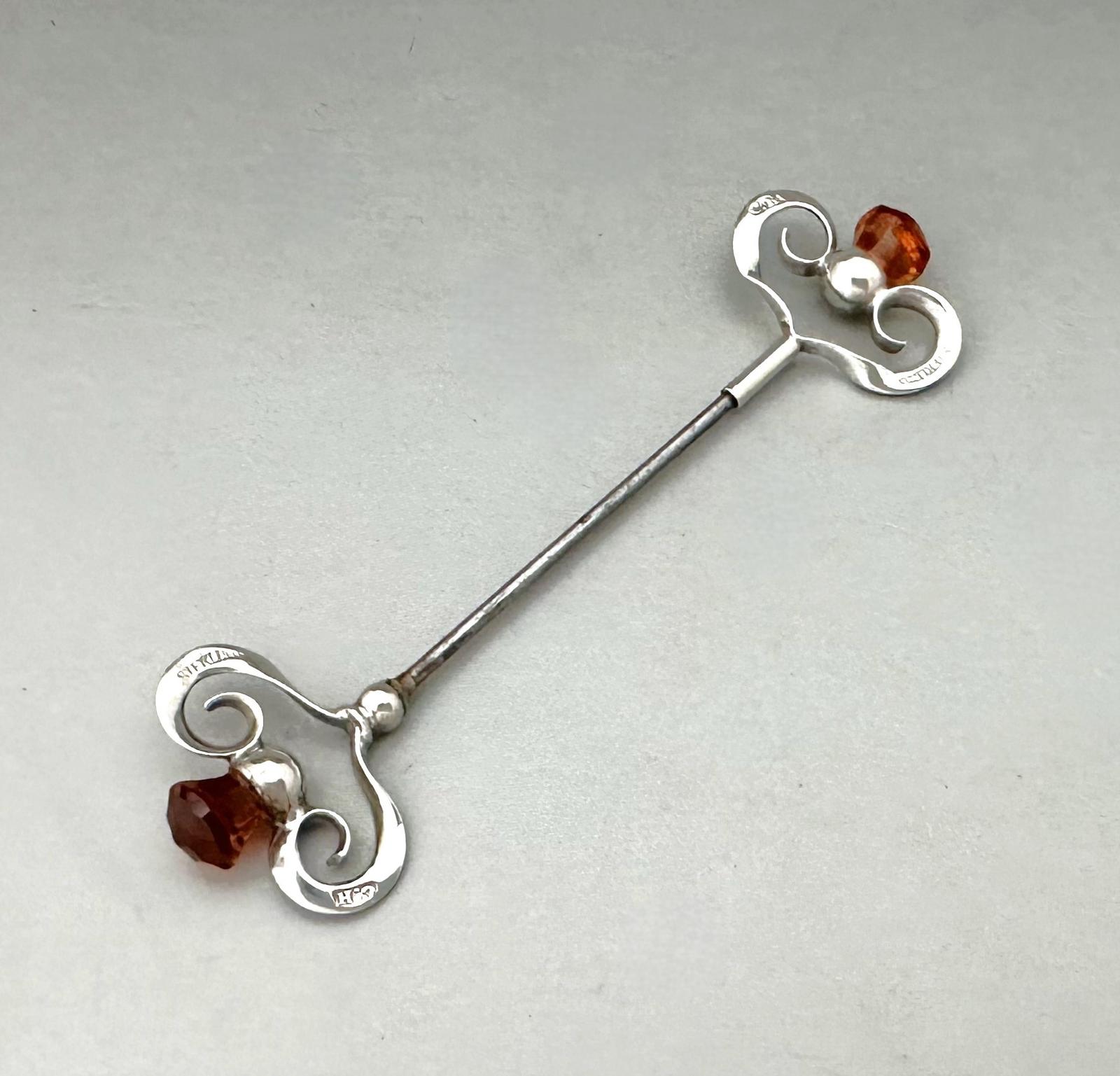 A Rare Charles Horner Silver Jabot Pin (1 of 6)