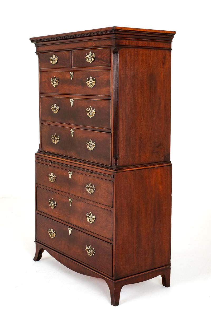 Georgian Mahogany Chest on Chest (1 of 9)