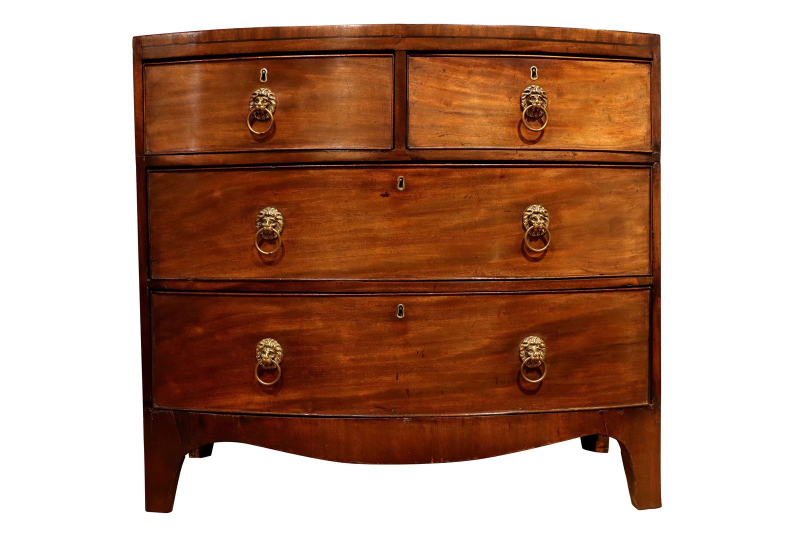 George III Bow Front Mahogany Chest of Drawers c.1800 (1 of 5) George III Bow Front Mahogany Chest of Drawers c.1800 (1 of 5)
