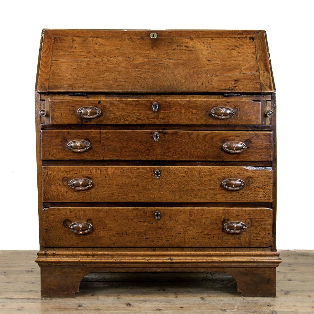 Antique Oak Bureau (1 of 10)
