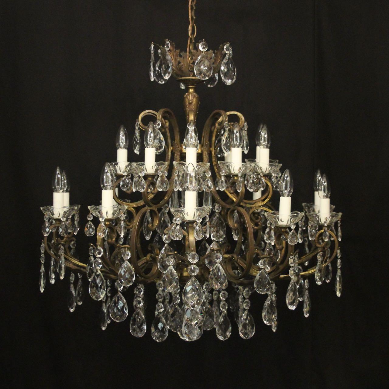 Italian Gilded Bronze Antique Chandelier (1 of 10)