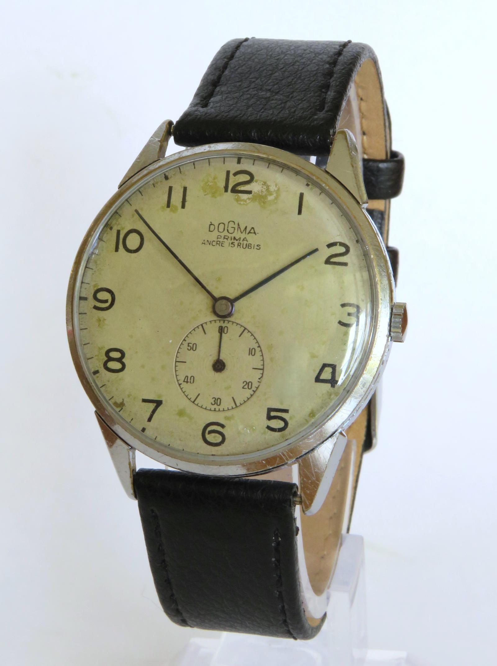 Watch : Gents 1950s Dogma Wrist Watch (1 of 5)