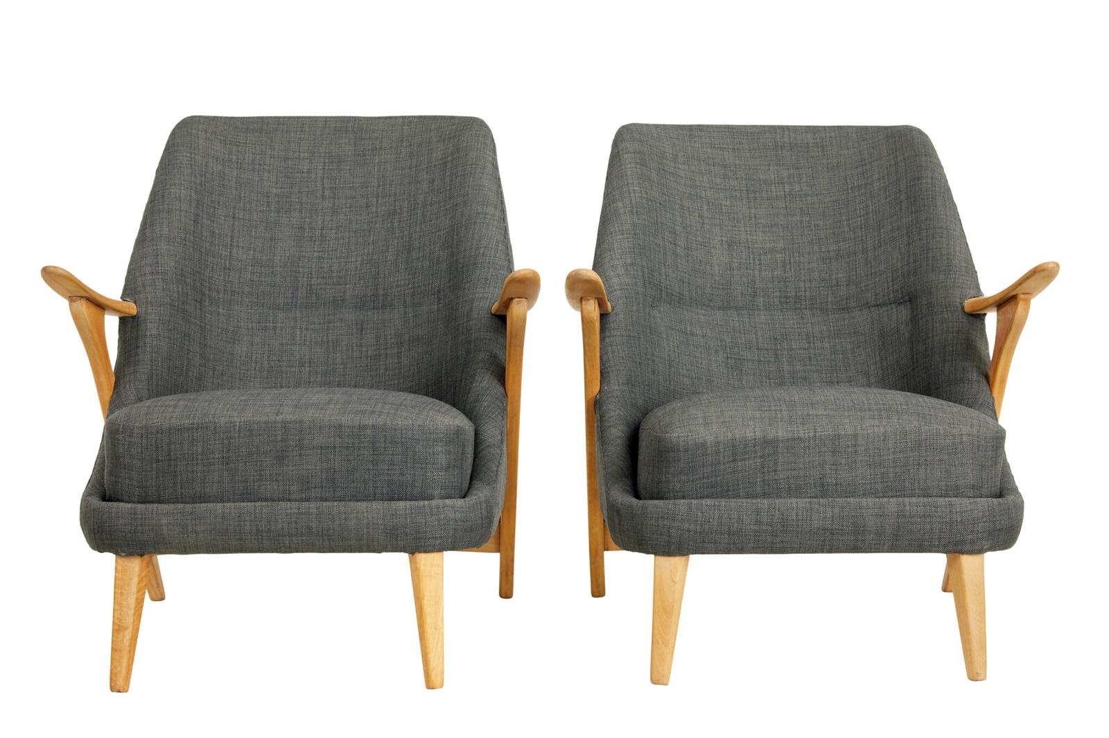 Pair of Mid 20th Century Armchairs by Svante Skogh For Seffle Mobelfabrik (1 of 9)