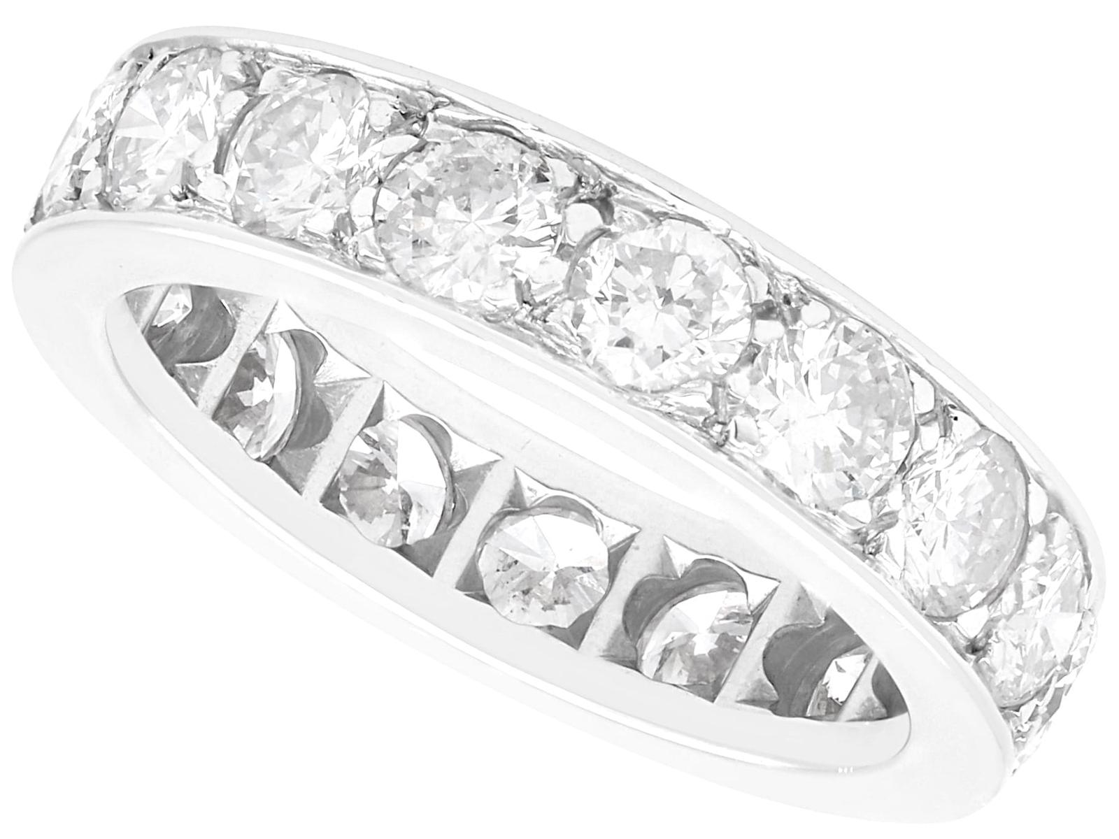 2.80ct Diamond & 18ct White Gold Full Eternity Ring c.1935 (1 of 10)