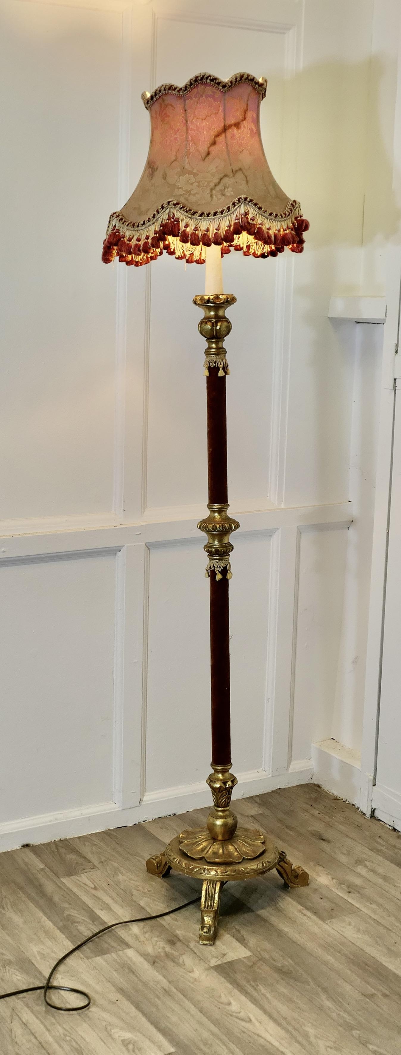 Charming Little French Boudoir Floor Lamp (1 of 9)