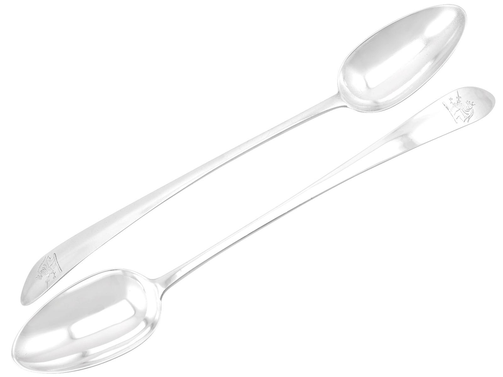 Irish Sterling Silver Gravy Spoons - Antique George III (1 of 9) Irish Sterling Silver Gravy Spoons - Antique George III (1 of 9)