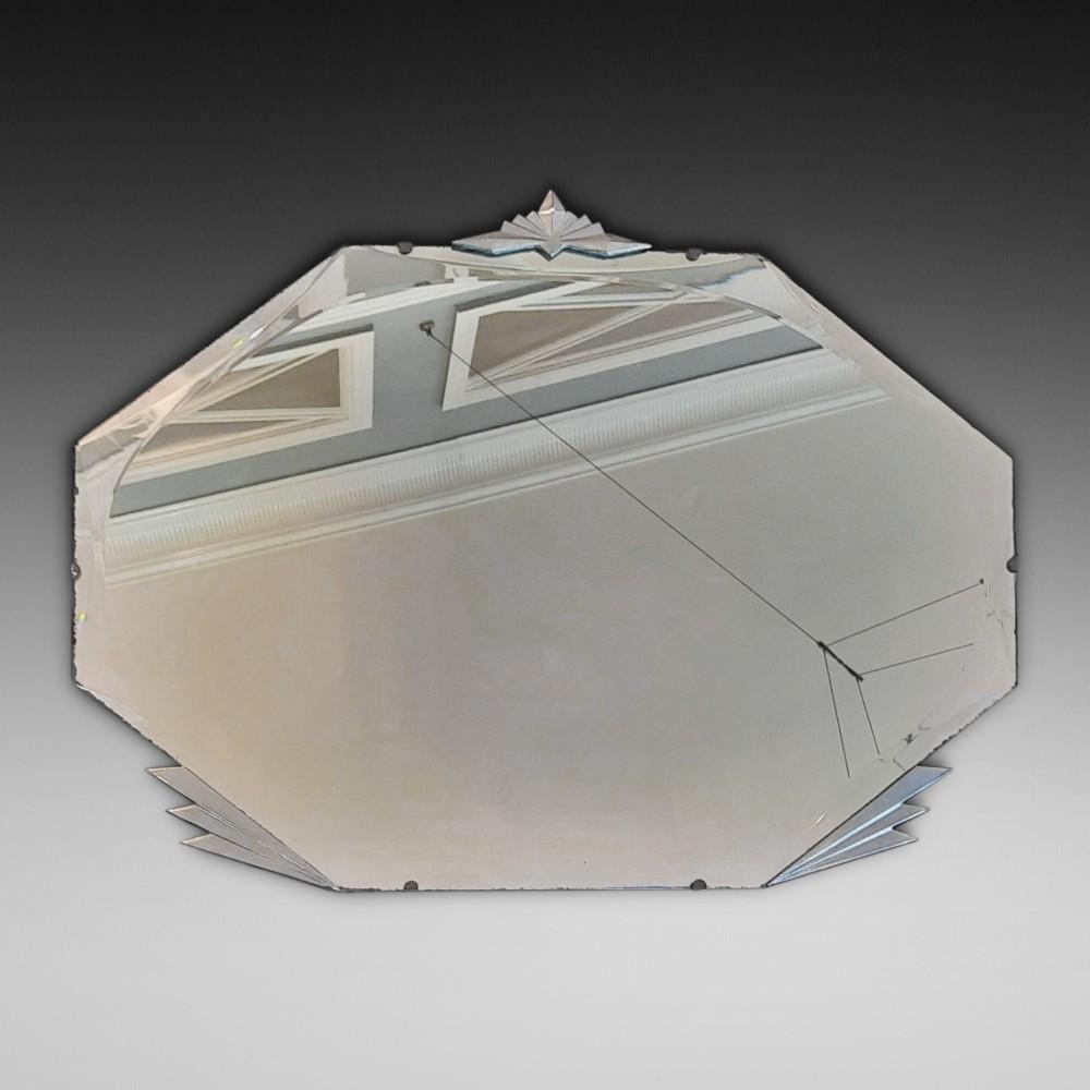 Art Deco Beveled Edged Mirror (1 of 4)