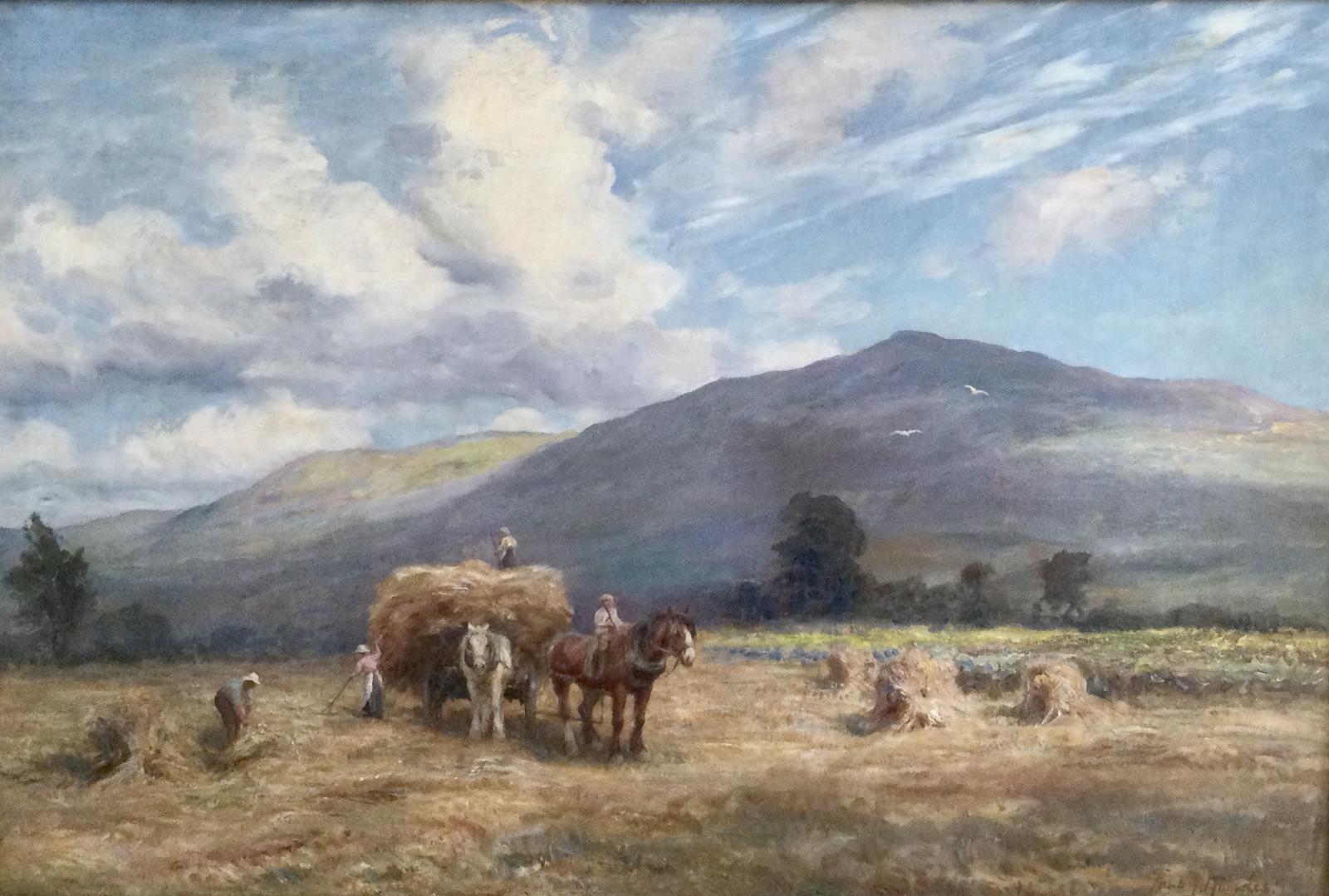 Frederick J.Knowles Oil Painting - Harvest Time (1 of 3)