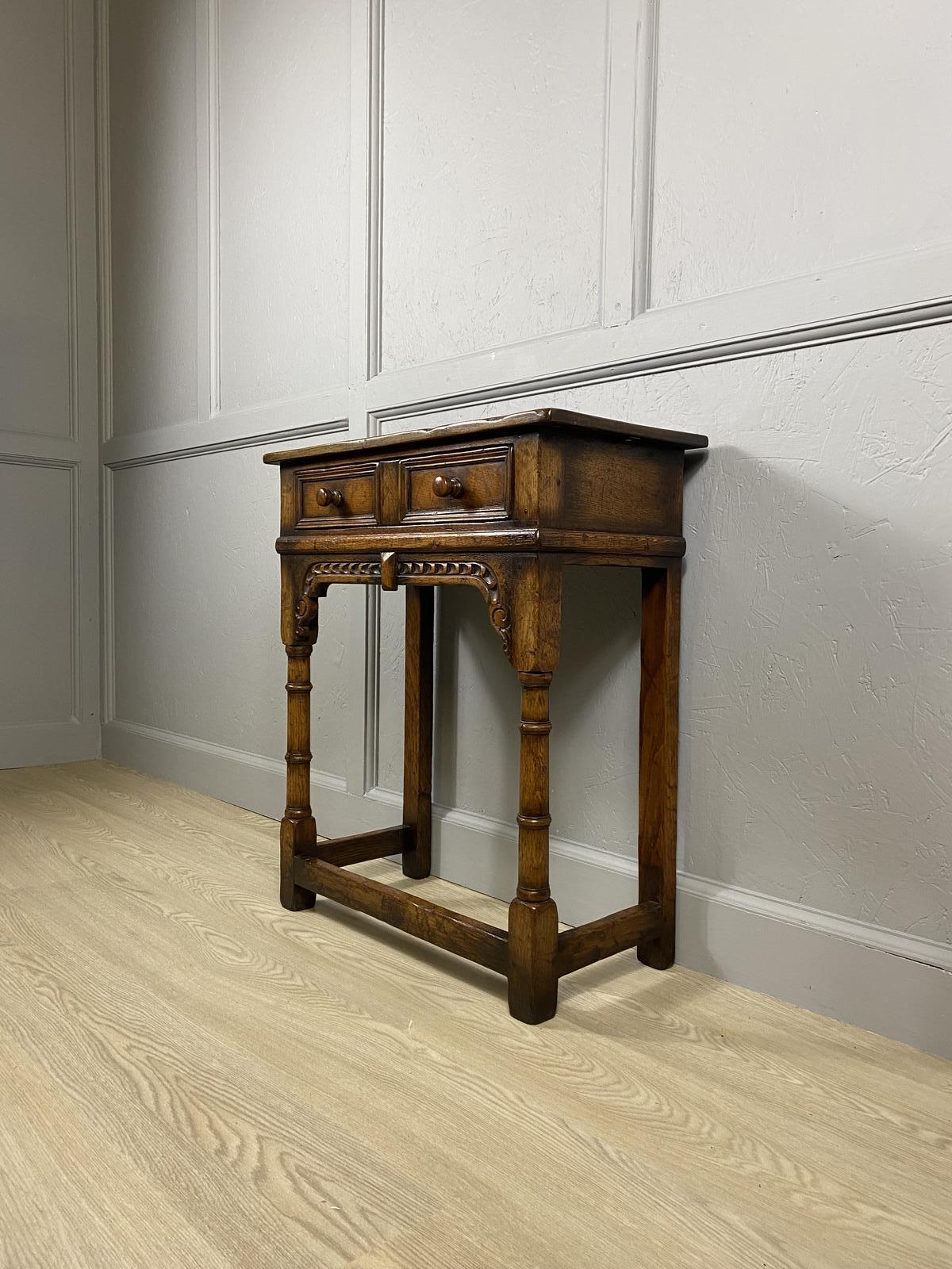 Small Oak One Drawer Table (1 of 6) Small Oak One Drawer Table (1 of 6)