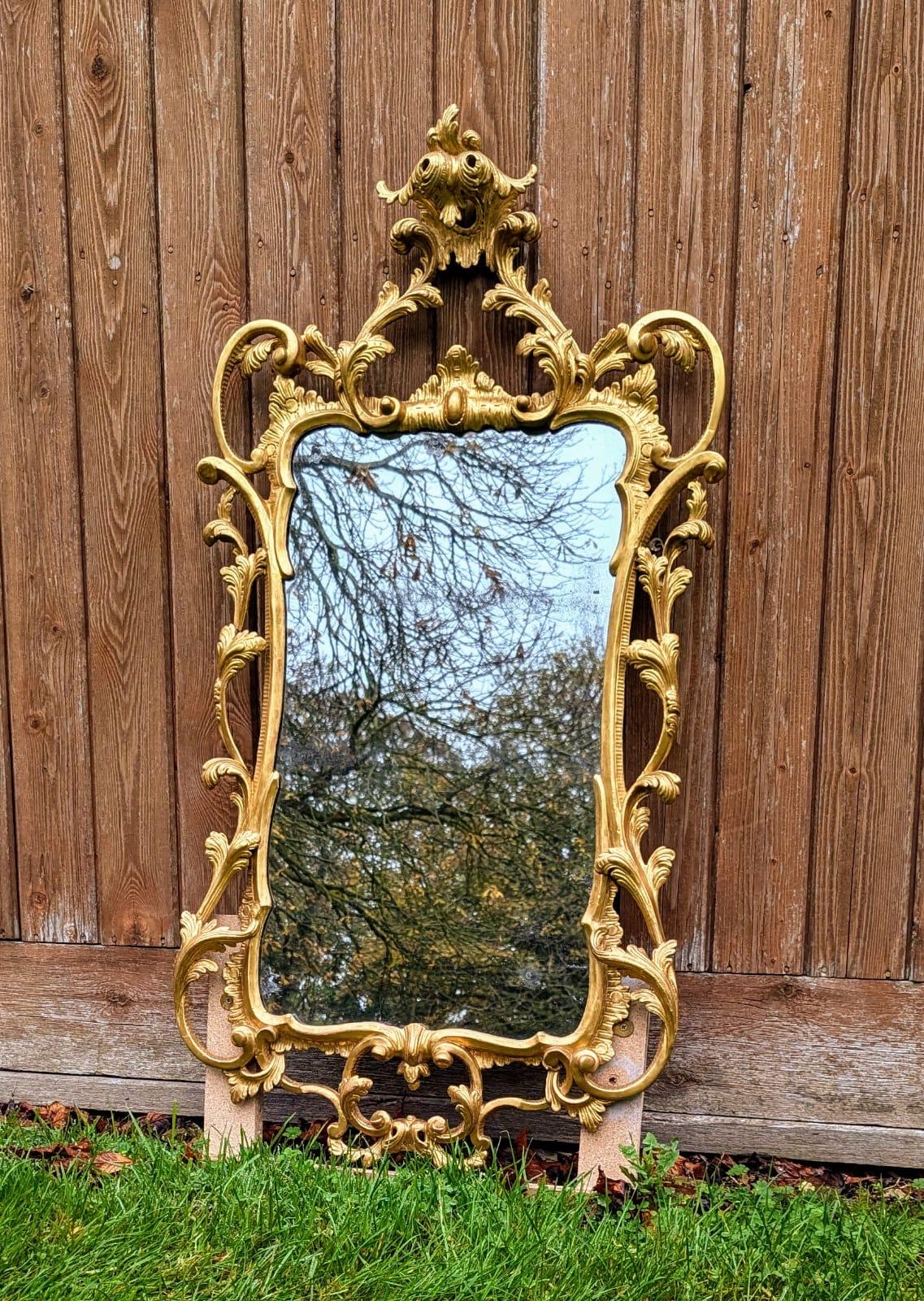 Antique George III Circa 1760 Pier Glass Gilt Mirror (1 of 7)