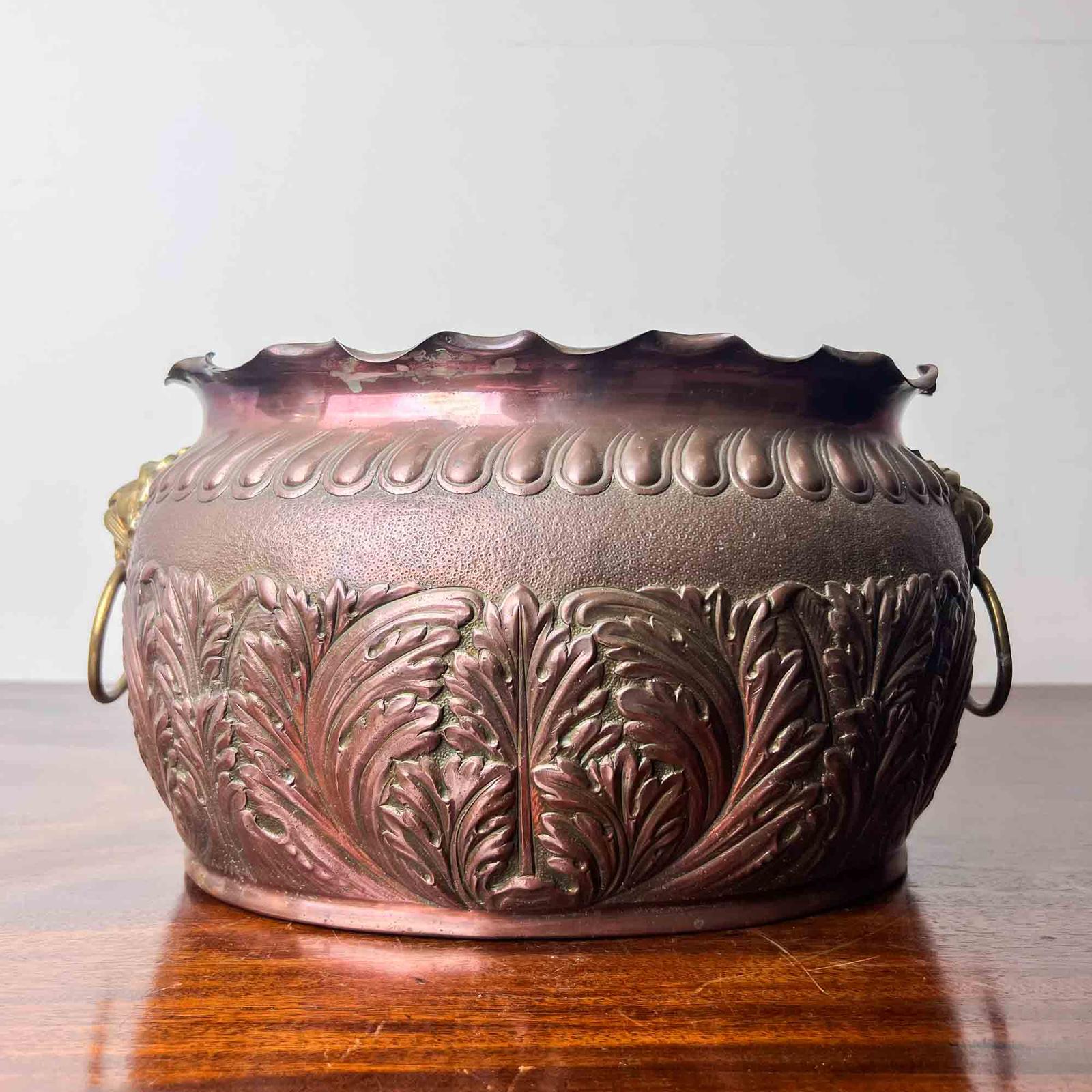 Antique Copper Jardiniere (1 of 10)