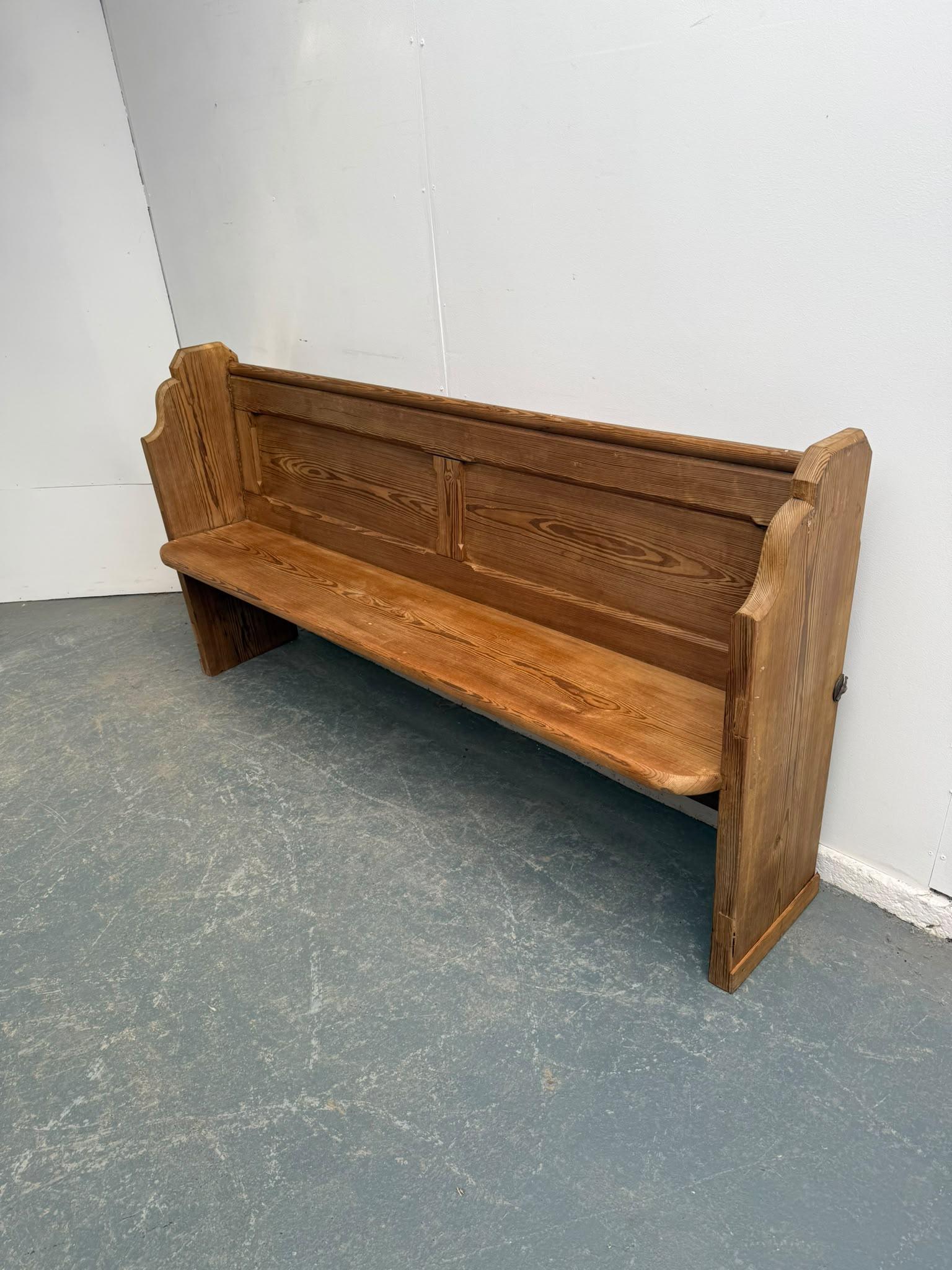 A Lovely English Antique / Old Pine 3 Seater Waxed Victorian Church Pew (1 of 9) A Lovely English Antique / Old Pine 3 Seater Waxed Victorian Church Pew (1 of 9)