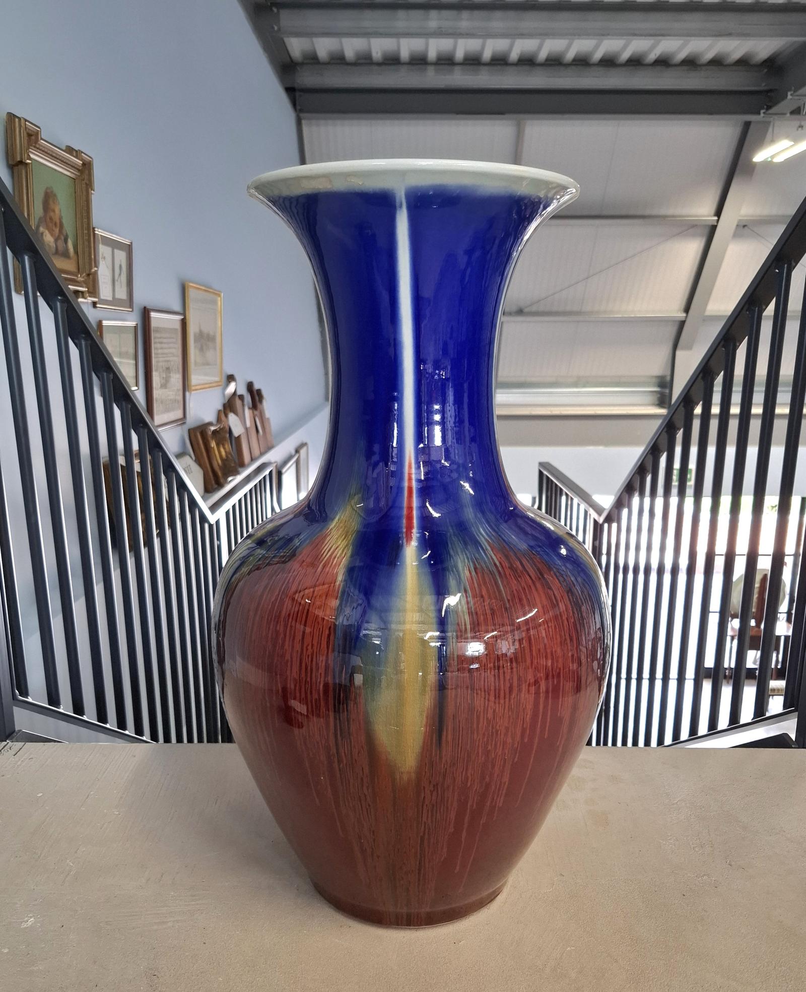 Very Large Flambeaux Pottery Vase (1 of 2) Very Large Flambeaux Pottery Vase (1 of 2)