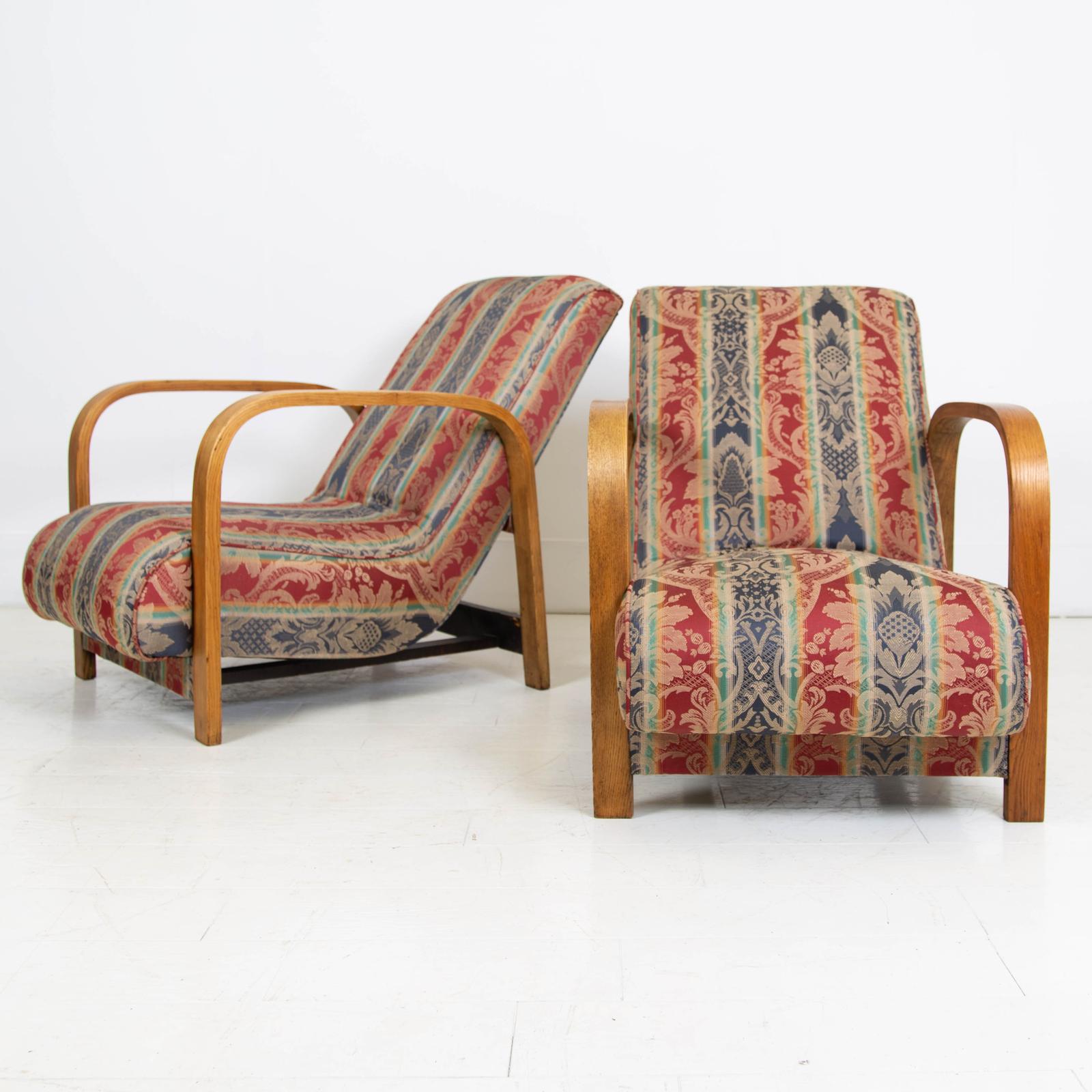 1930s Modernist Art Deco Oak Bentwood Armchairs - We Have 2 (1 of 12)