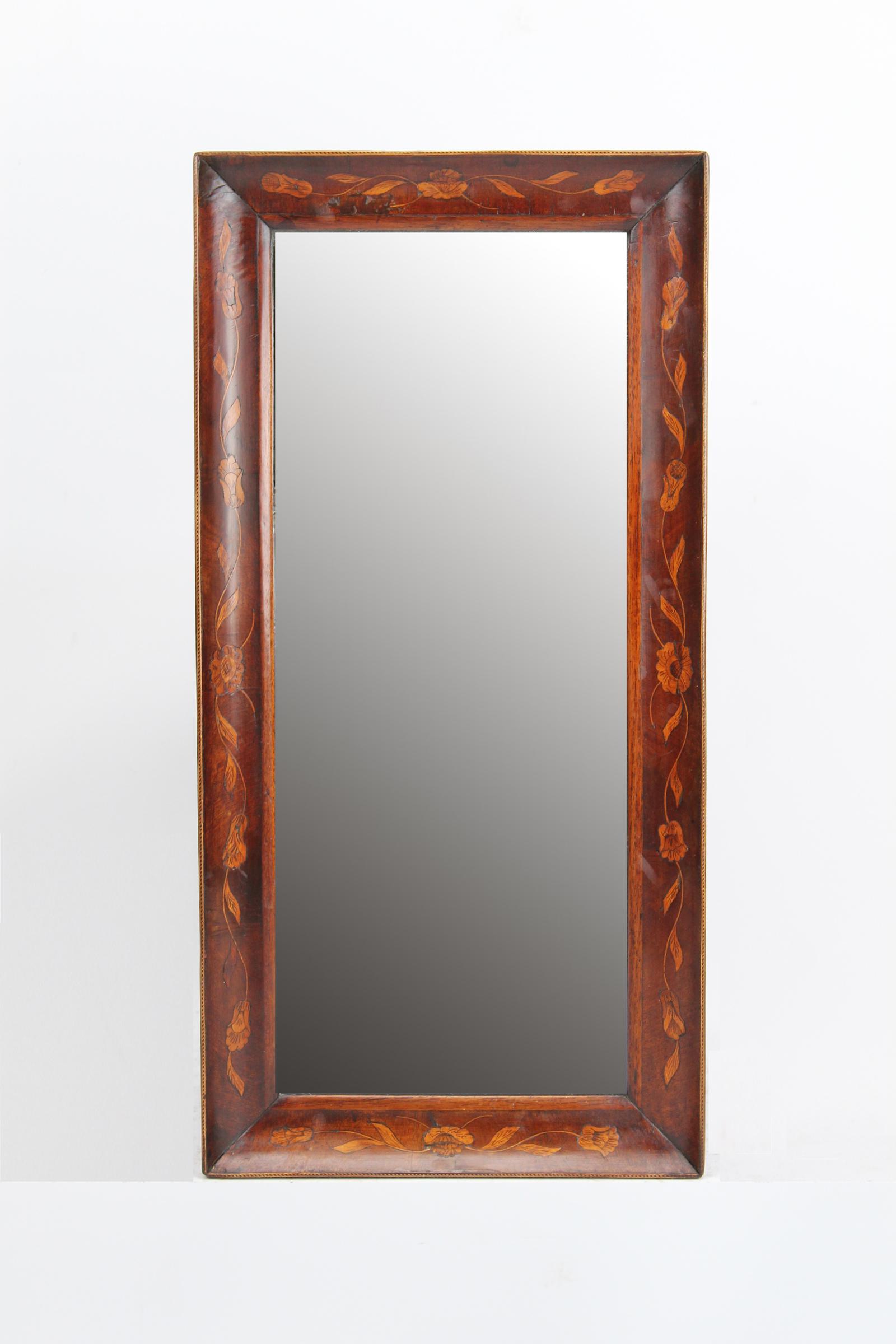 Antique Dutch Marquetry Mirror / Overmantle (1 of 13) Antique Dutch Marquetry Mirror / Overmantle (1 of 13)