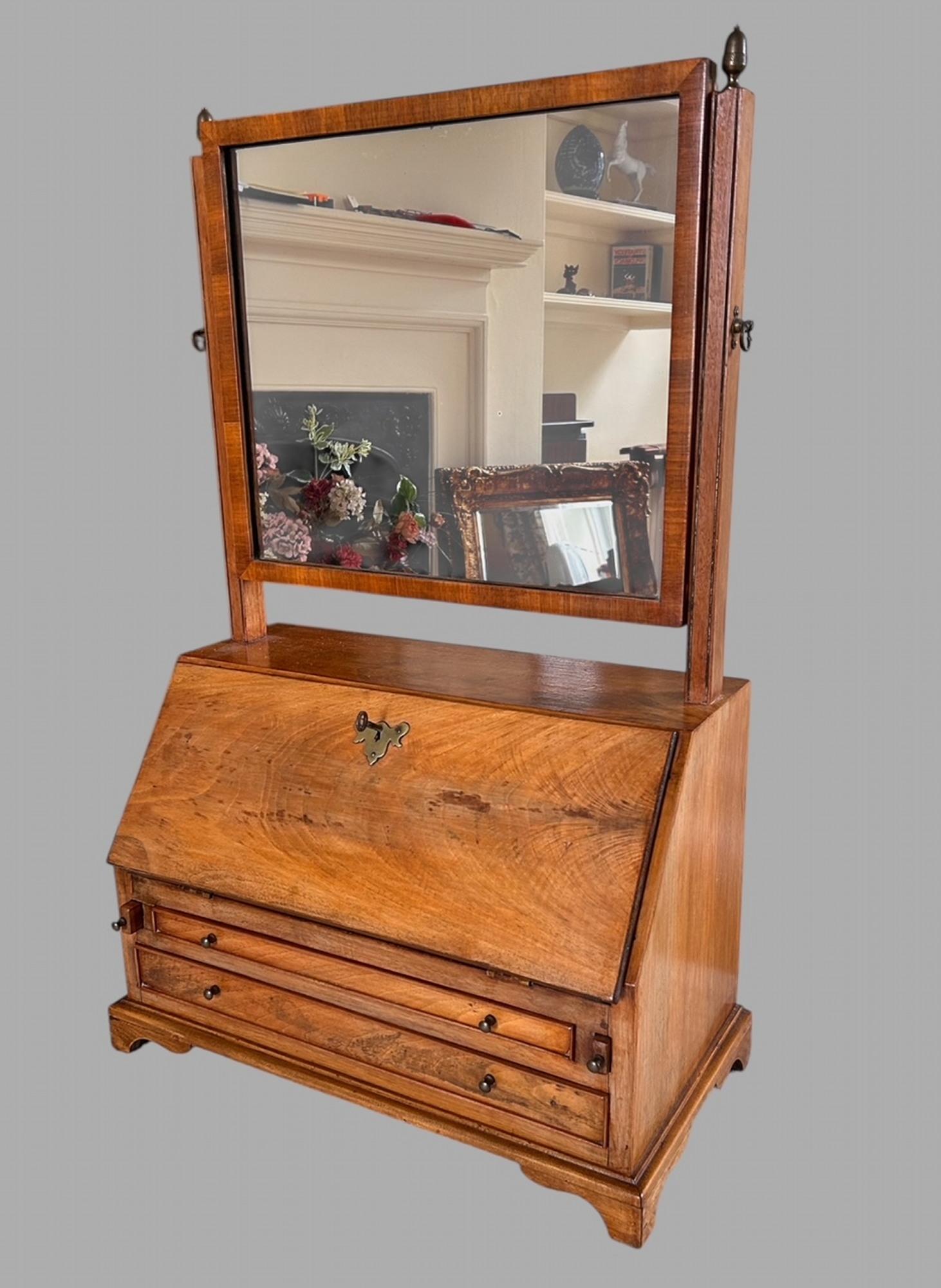 Satinwood Table-top Bureau & Dressing Mirror, Circa 1900 (1 of 7) Satinwood Table-top Bureau & Dressing Mirror, Circa 1900 (1 of 7)