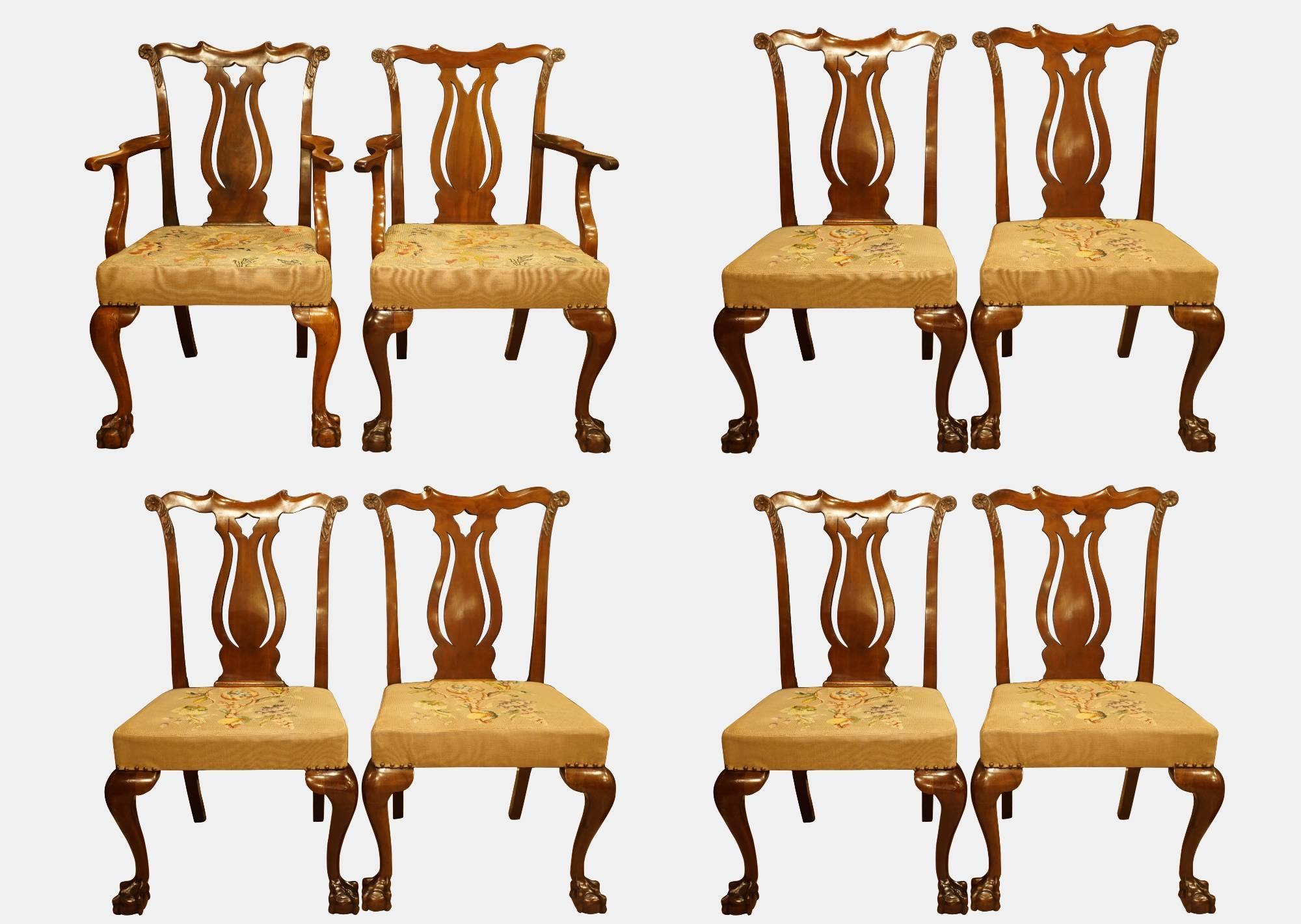 Set of 8 Chippendale Style Chairs (1 of 1) Set of 8 Chippendale Style Chairs (1 of 1)