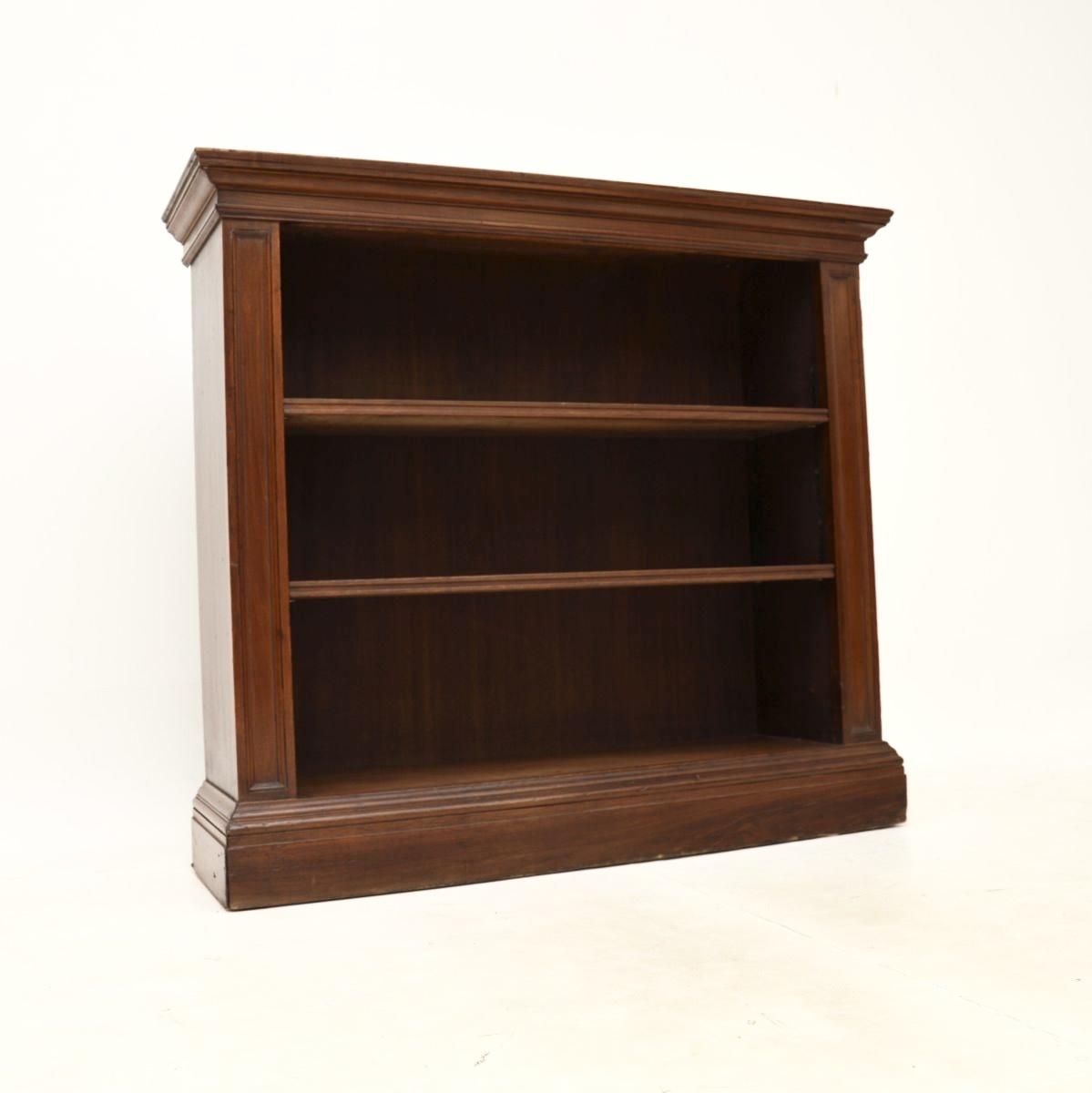 Antique Victorian Mahogany Open Bookcase (1 of 10) Antique Victorian Mahogany Open Bookcase (1 of 10)
