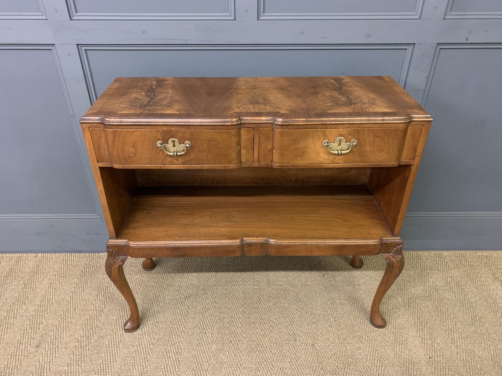 Burr Walnut Side Table Cabinet (1 of 17)
