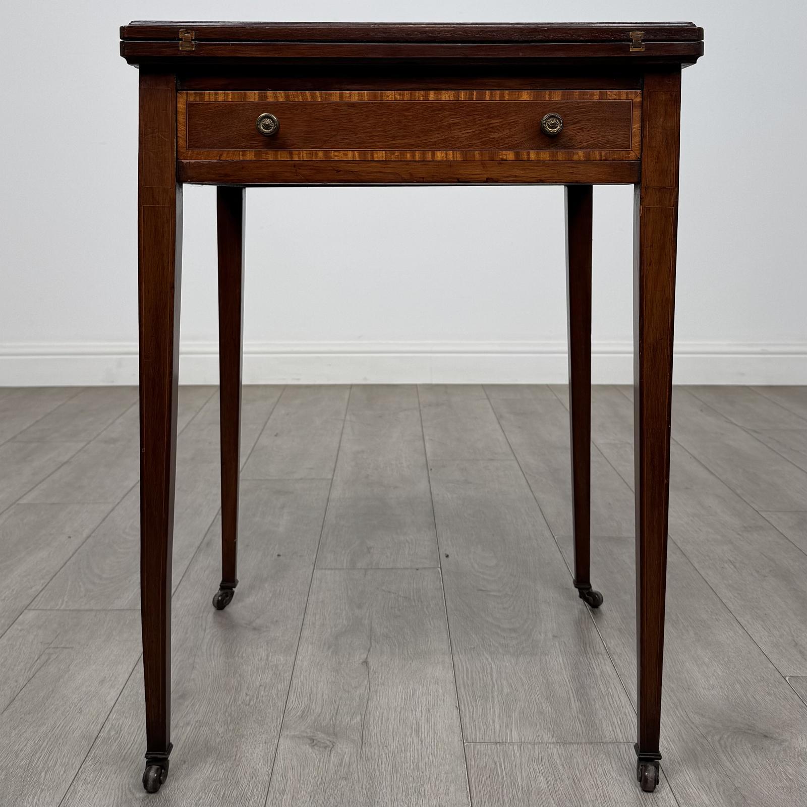 Antique 20th Century Edwardian Envelope Card Table In Mahogany (1 of 13) Antique 20th Century Edwardian Envelope Card Table In Mahogany (1 of 13)