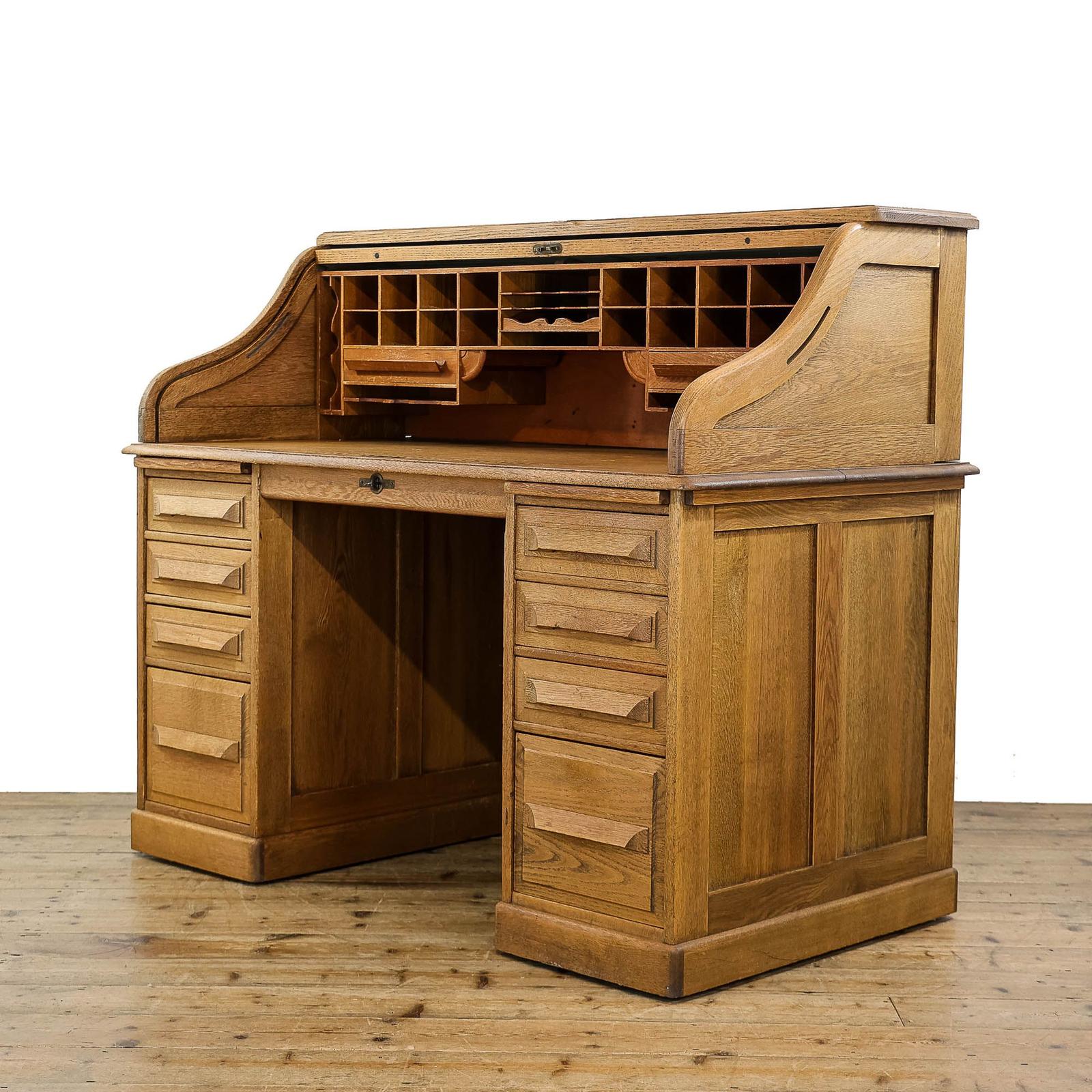 Antique Oak Roll Top Desk (1 of 8) Antique Oak Roll Top Desk (1 of 8)