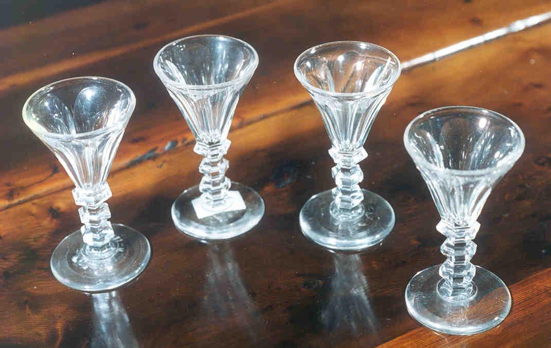 Four 19th Century Sherry Glasses (1 of 2)