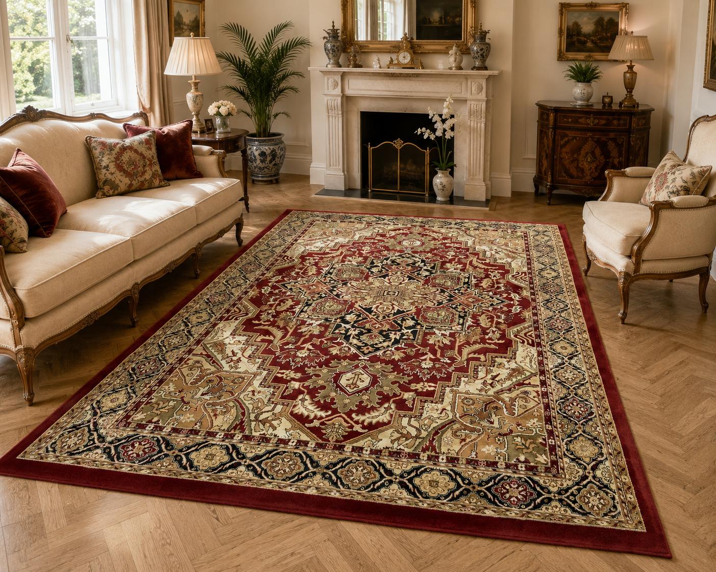 Large Immaculate Wool Rug Vintage 20th Century (1 of 15) Large Immaculate Wool Rug Vintage 20th Century (1 of 15)