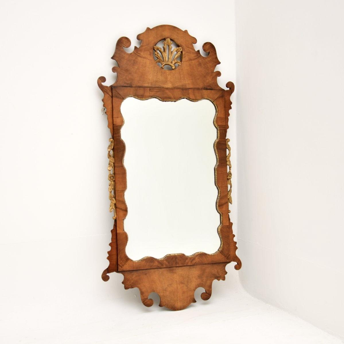 Antique George II Period Walnut Mirror (1 of 10)