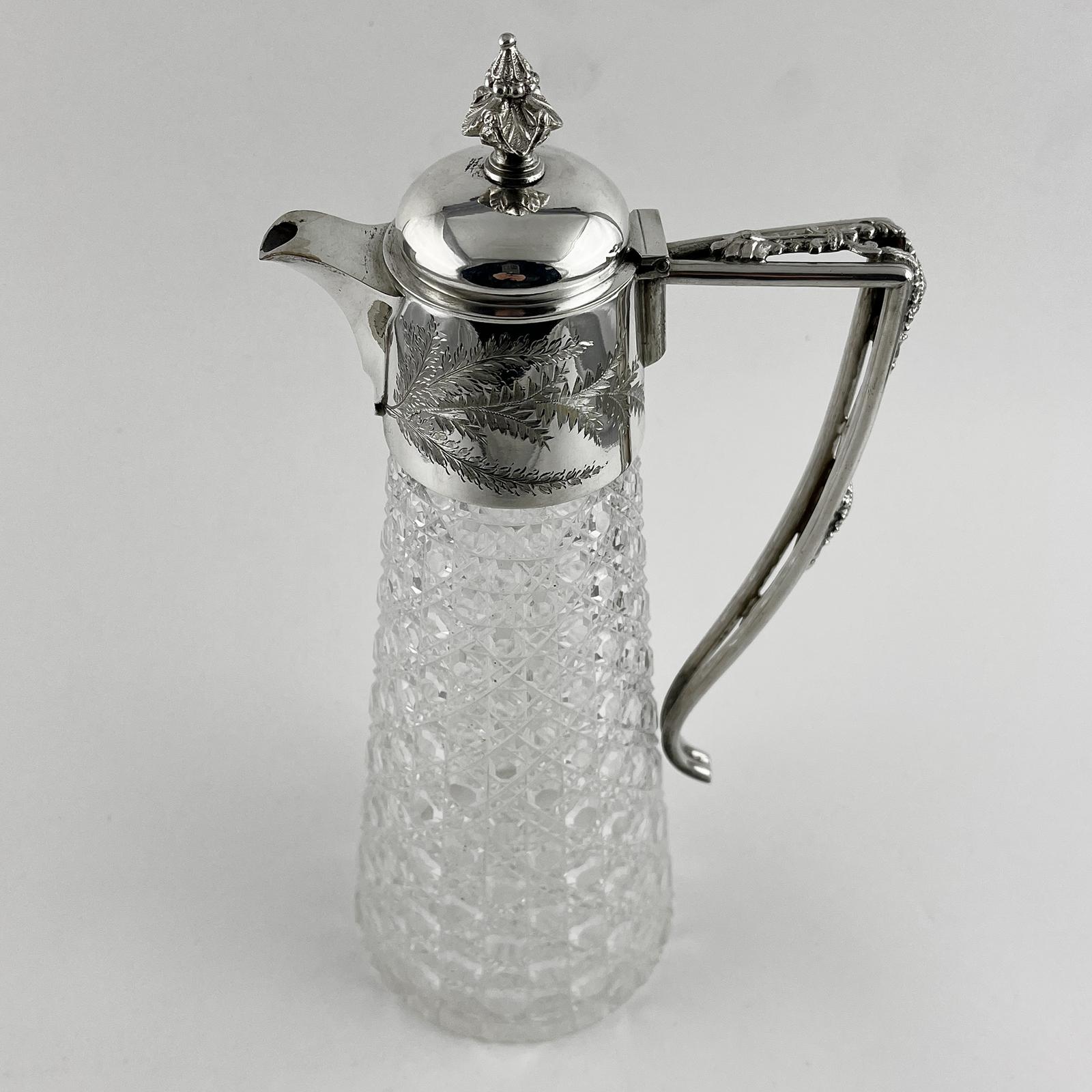 Very Decorative Late Victorian Silver Plated Claret Jug (1 of 6)