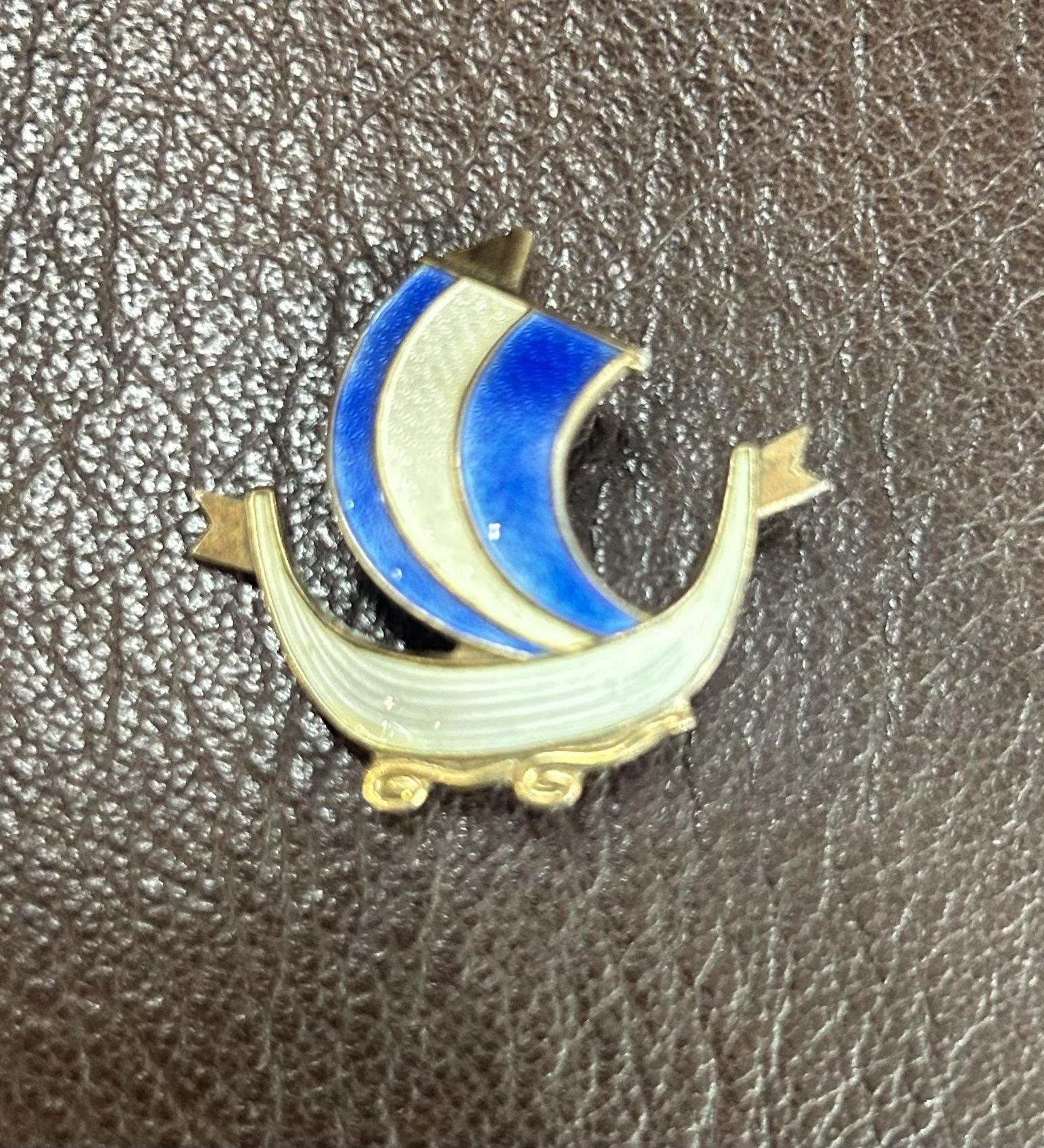 Sterling Silver Danish Enamel Brooch (1 of 2) Sterling Silver Danish Enamel Brooch (1 of 2)