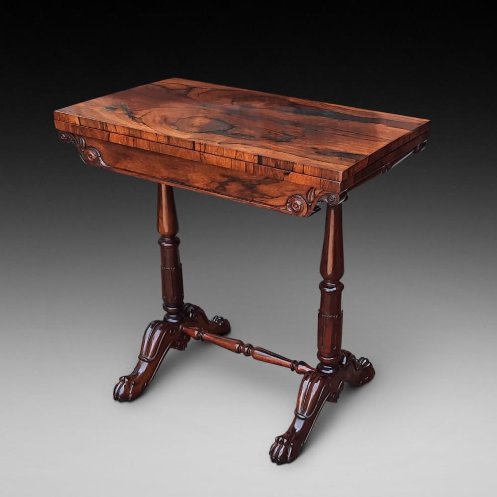 19th Century Gillows Rosewood Card Table (1 of 9)
