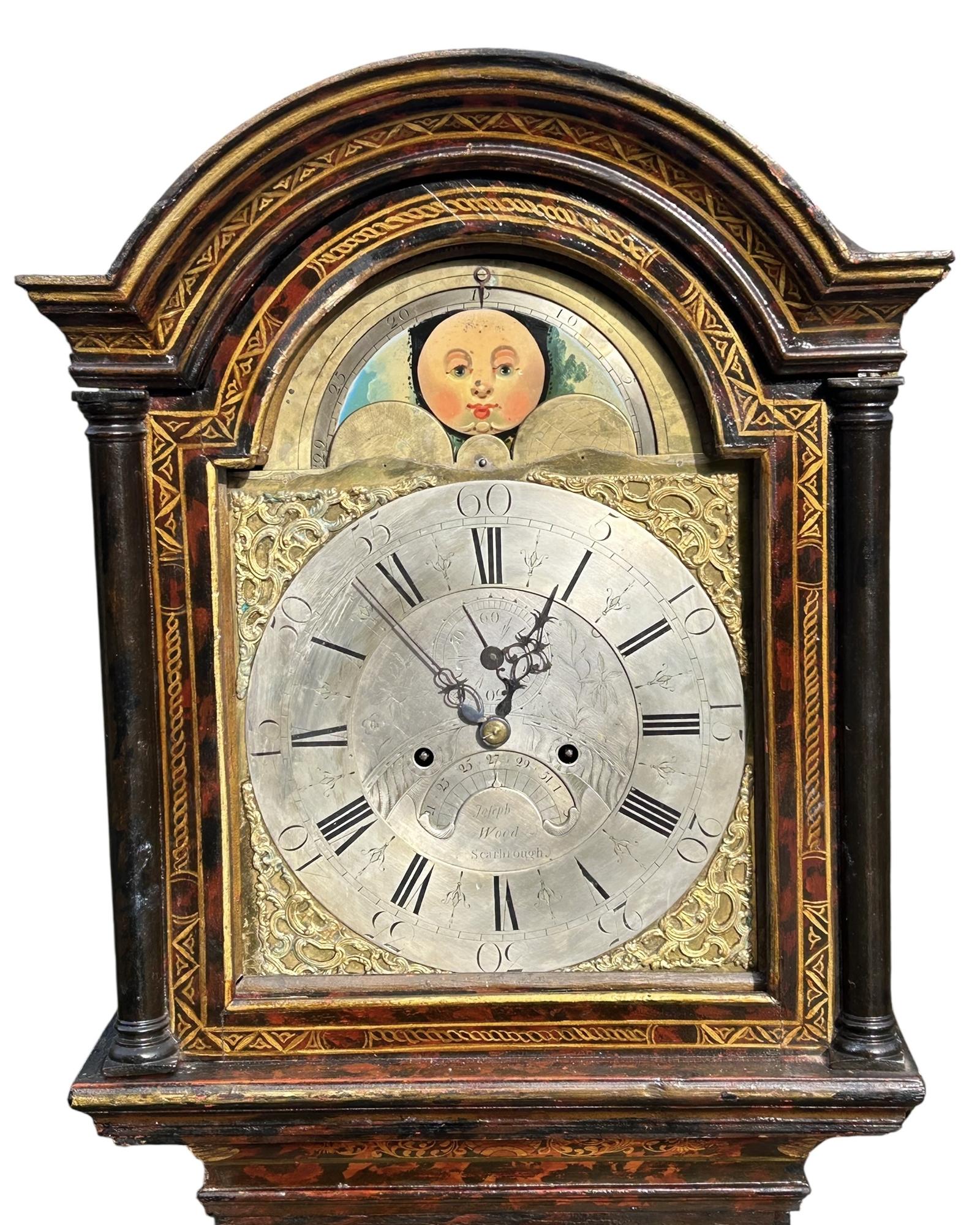 Exceedingly Rare Antique George III Scarlet Red Japanned & Chinoiserie Longcase Clock c.1790 (1 of 11) Exceedingly Rare Antique George III Scarlet Red Japanned & Chinoiserie Longcase Clock c.1790 (1 of 11)