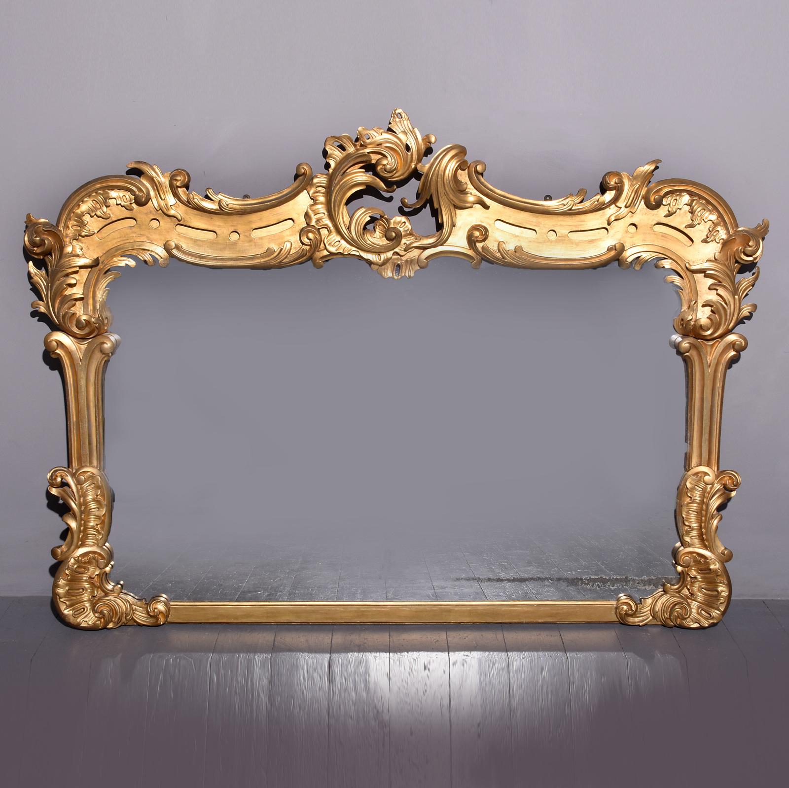 Willian IV Gilded Over-mantle Mirror (1 of 5)