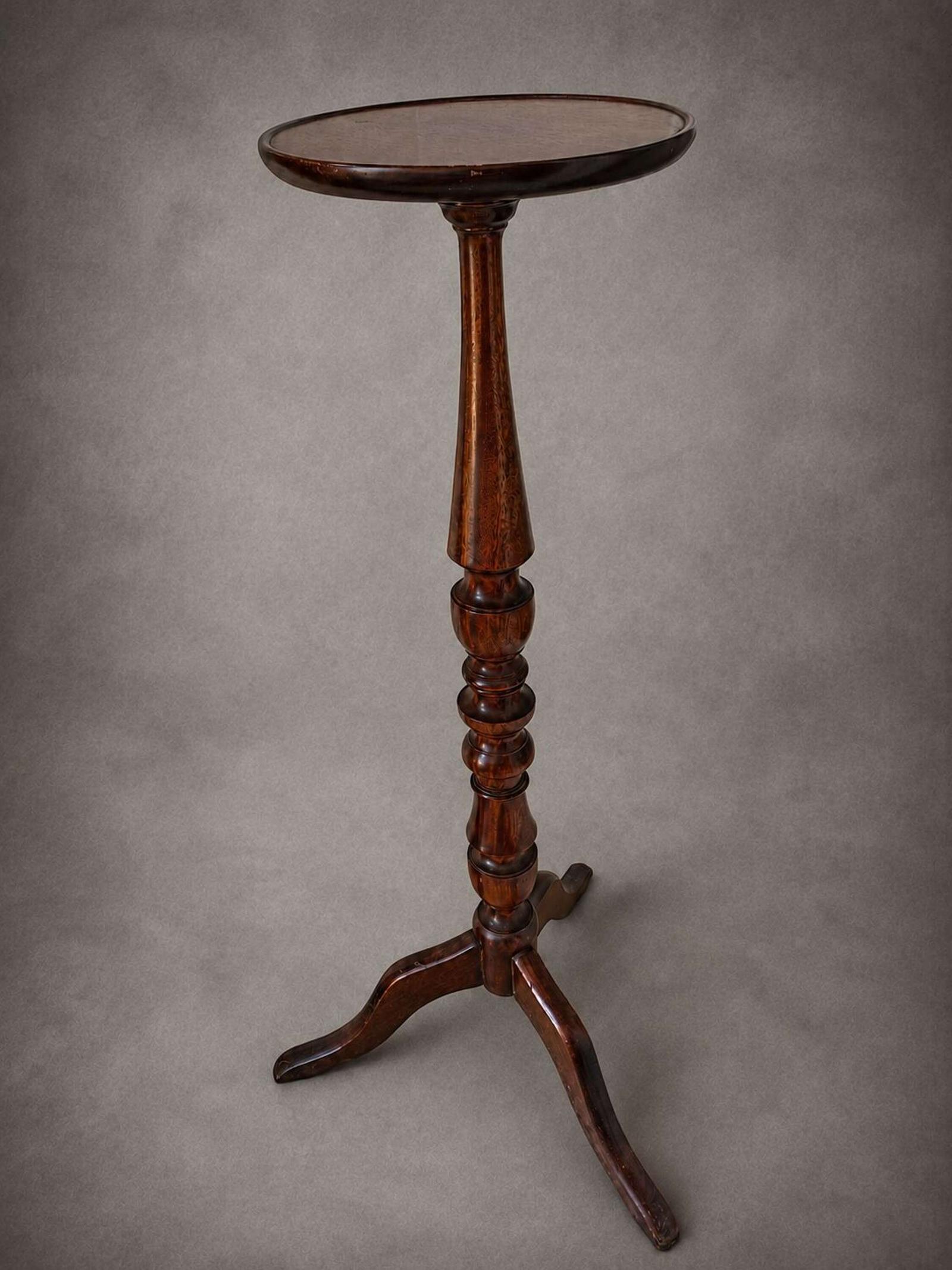 Vintage Mahogany Torchiere (1m Tall) (1 of 3) Vintage Mahogany Torchiere (1m Tall) (1 of 3)