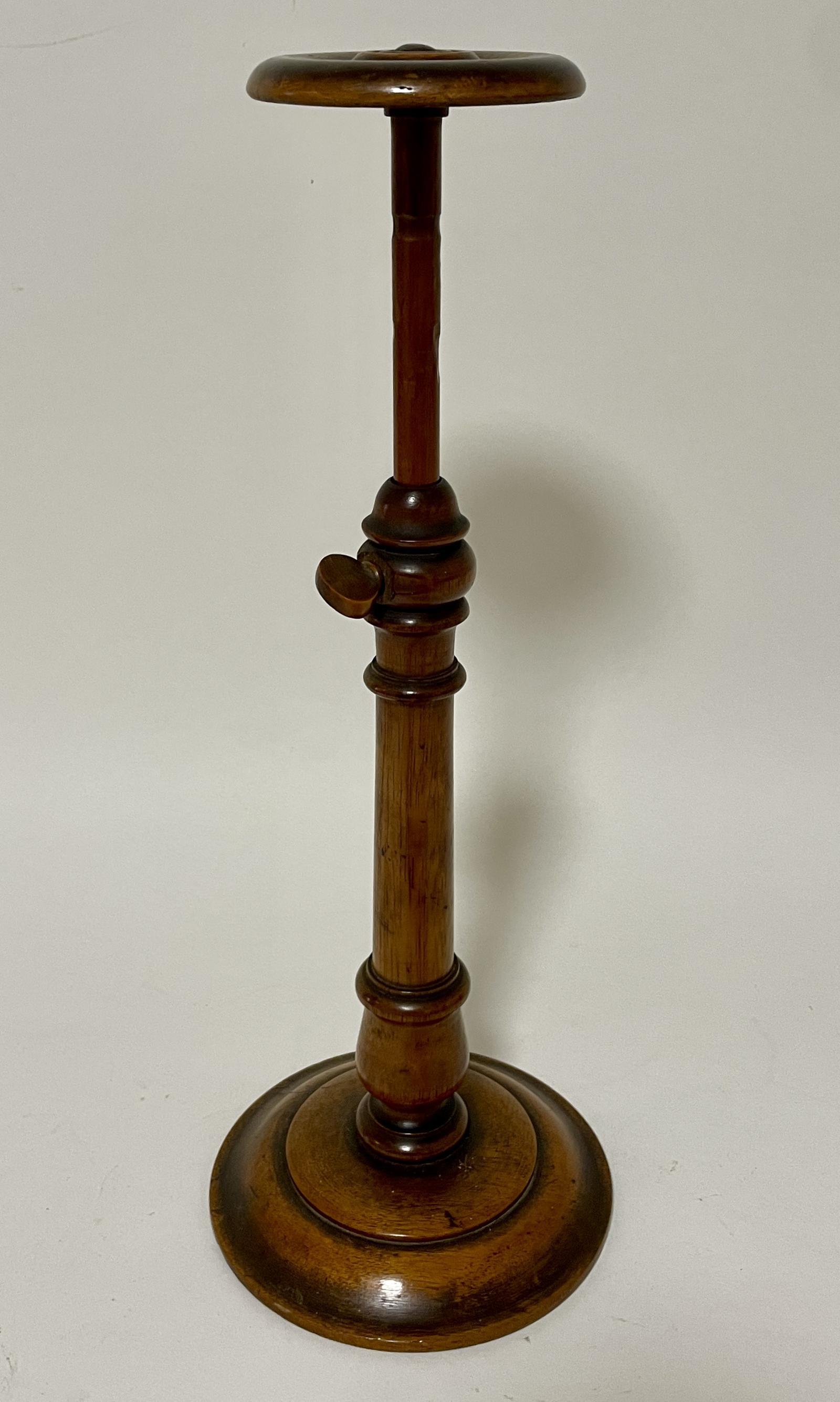 Victorian Turned Wood Adjustable Hat or Wig Stand (1 of 11) Victorian Turned Wood Adjustable Hat or Wig Stand (1 of 11)